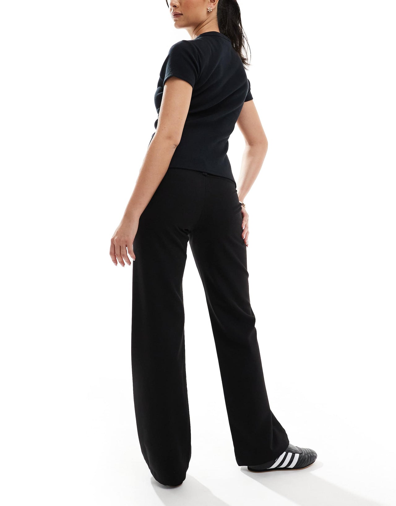 Cotton On Lola low rise suiting pant in black
