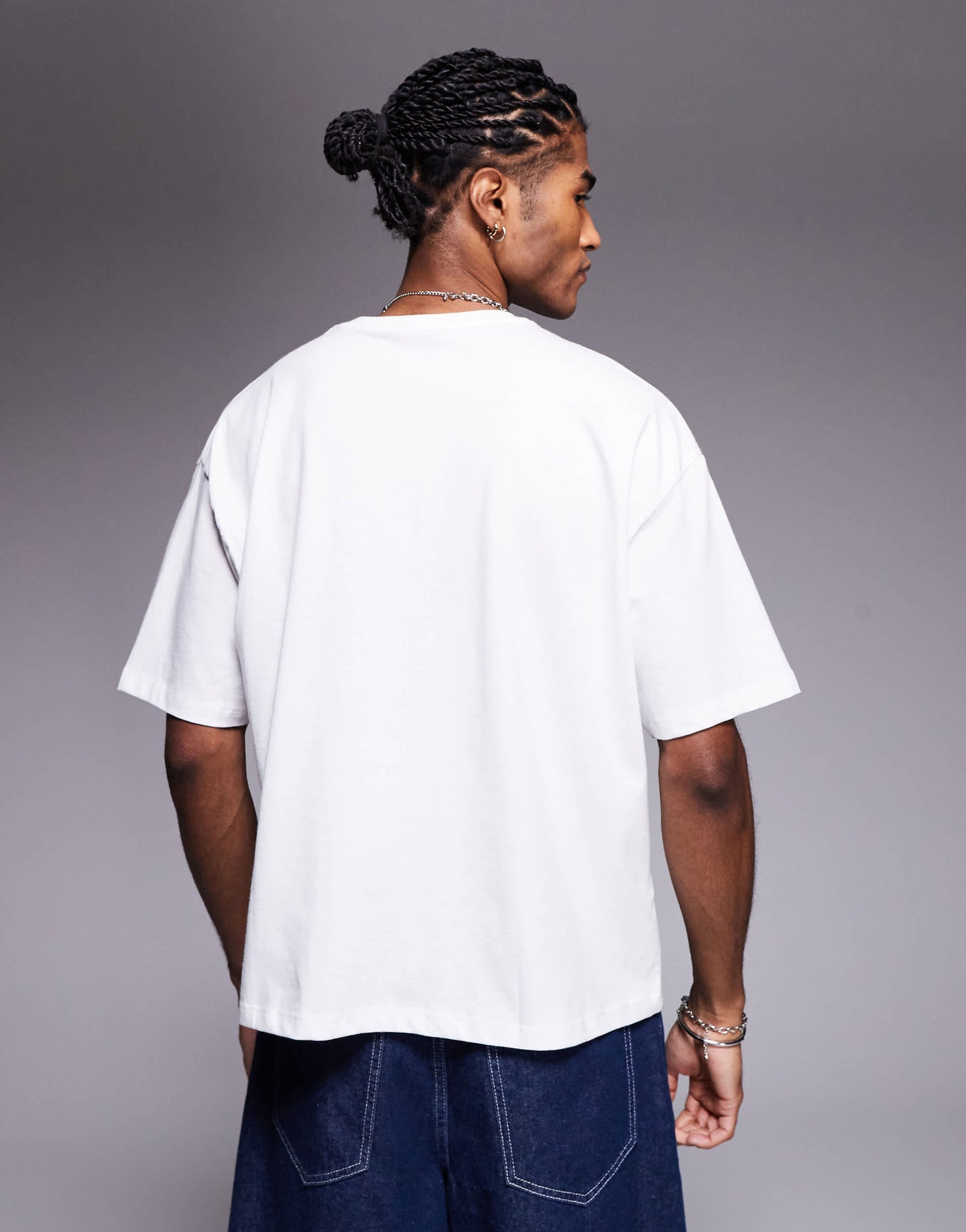 ASOS DESIGN boxy oversized t-shirt with golf graphic in white