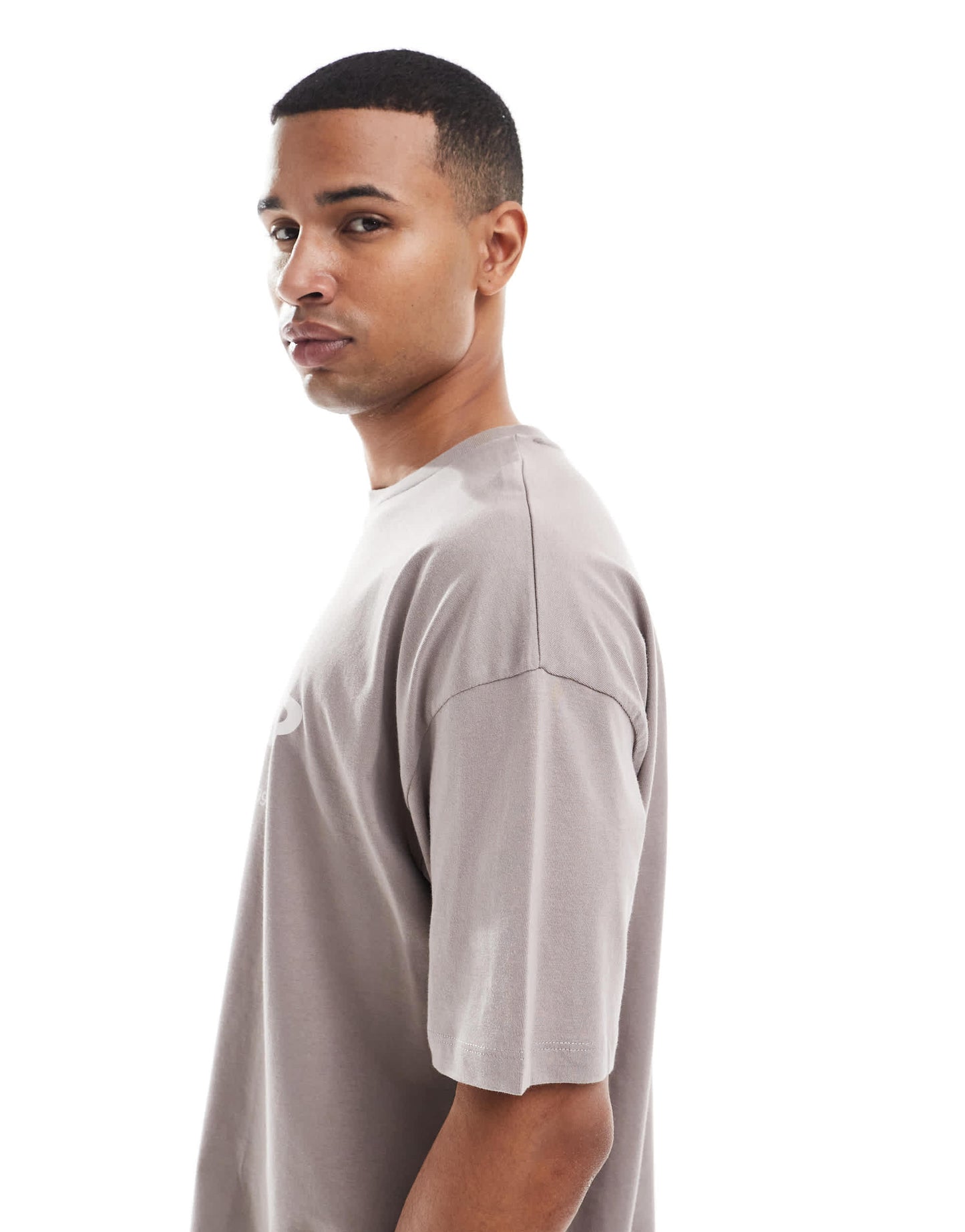 ASOS DESIGN boxy oversized t-shirt with summer back graphic in navy