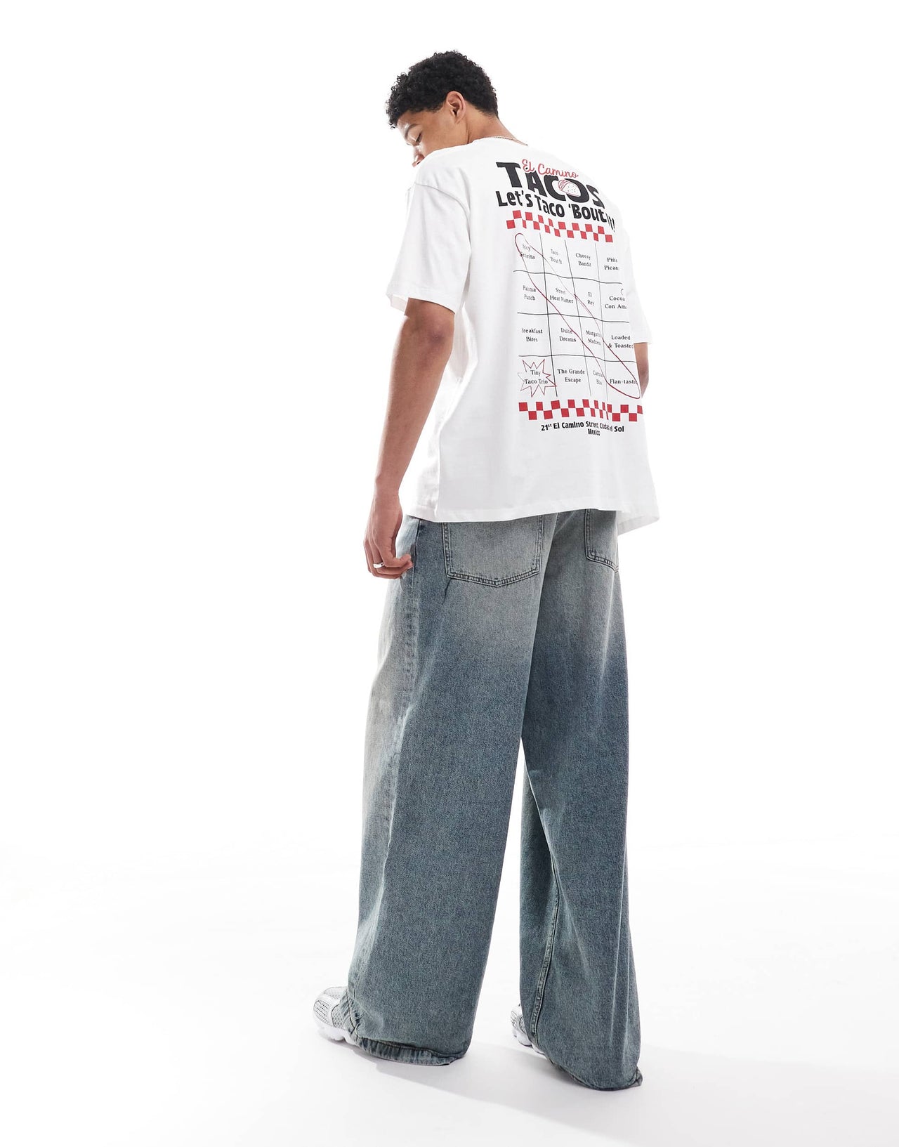 ASOS DESIGN oversized graphic t-shirt in white