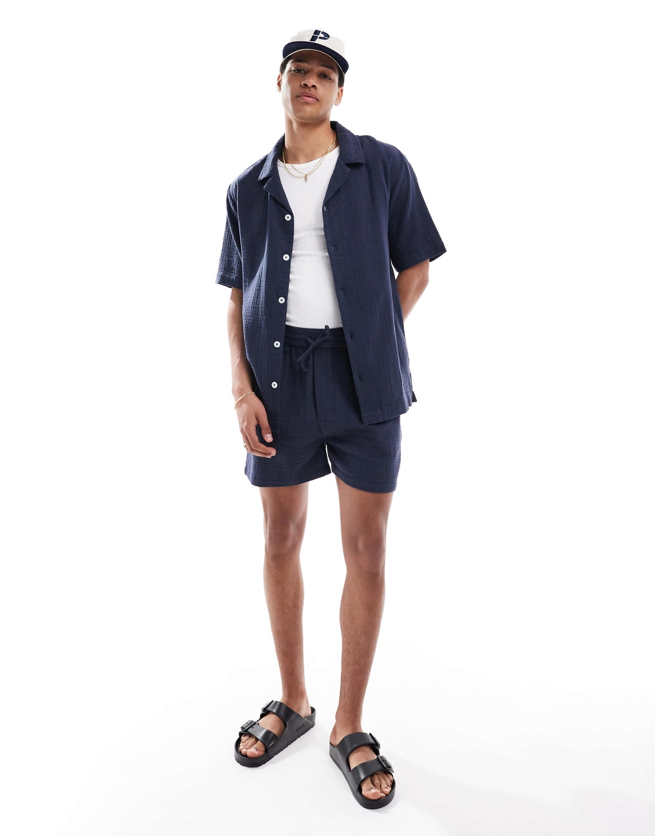 Goldsboro revere shirt in navy