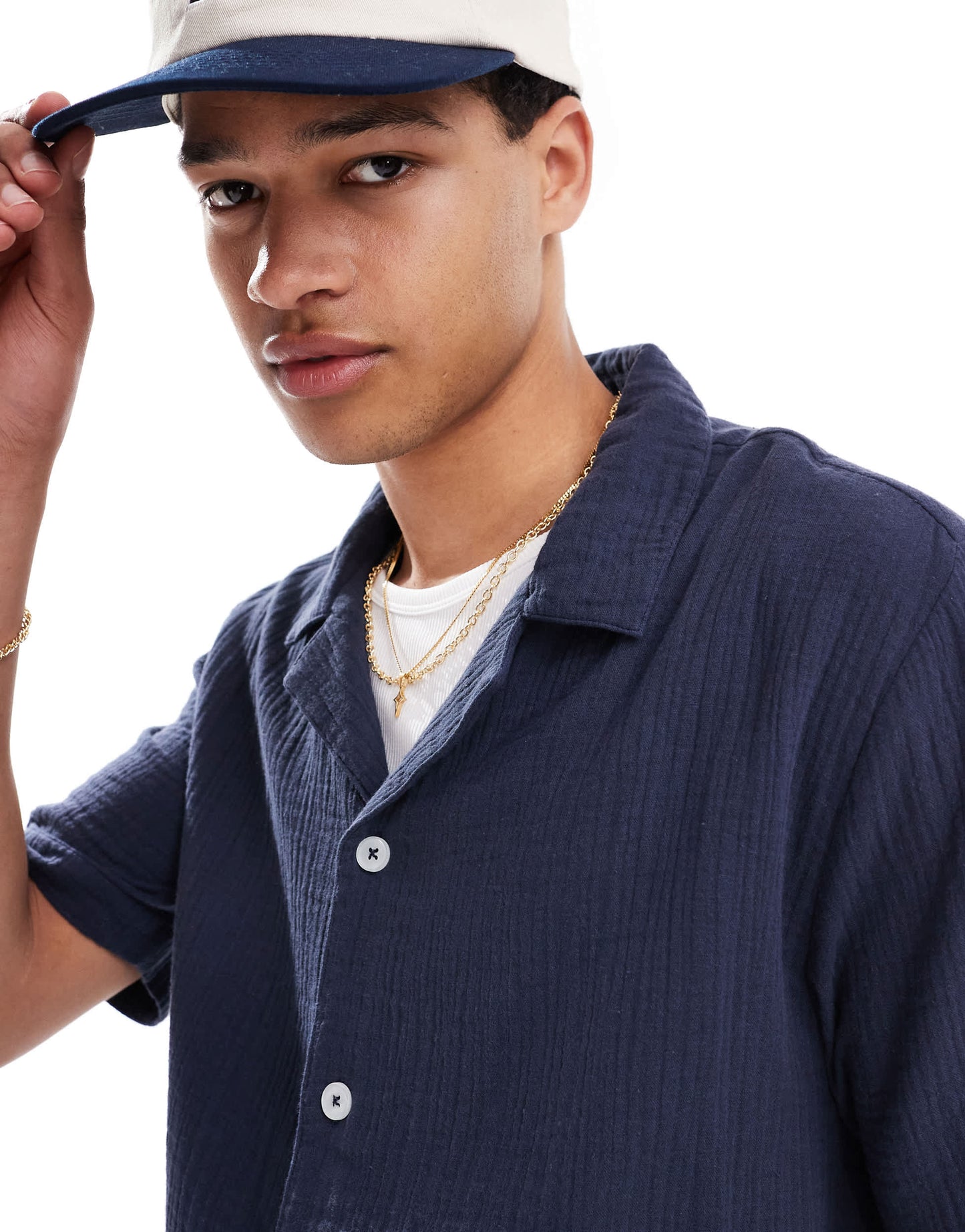 Goldsboro revere shirt in navy