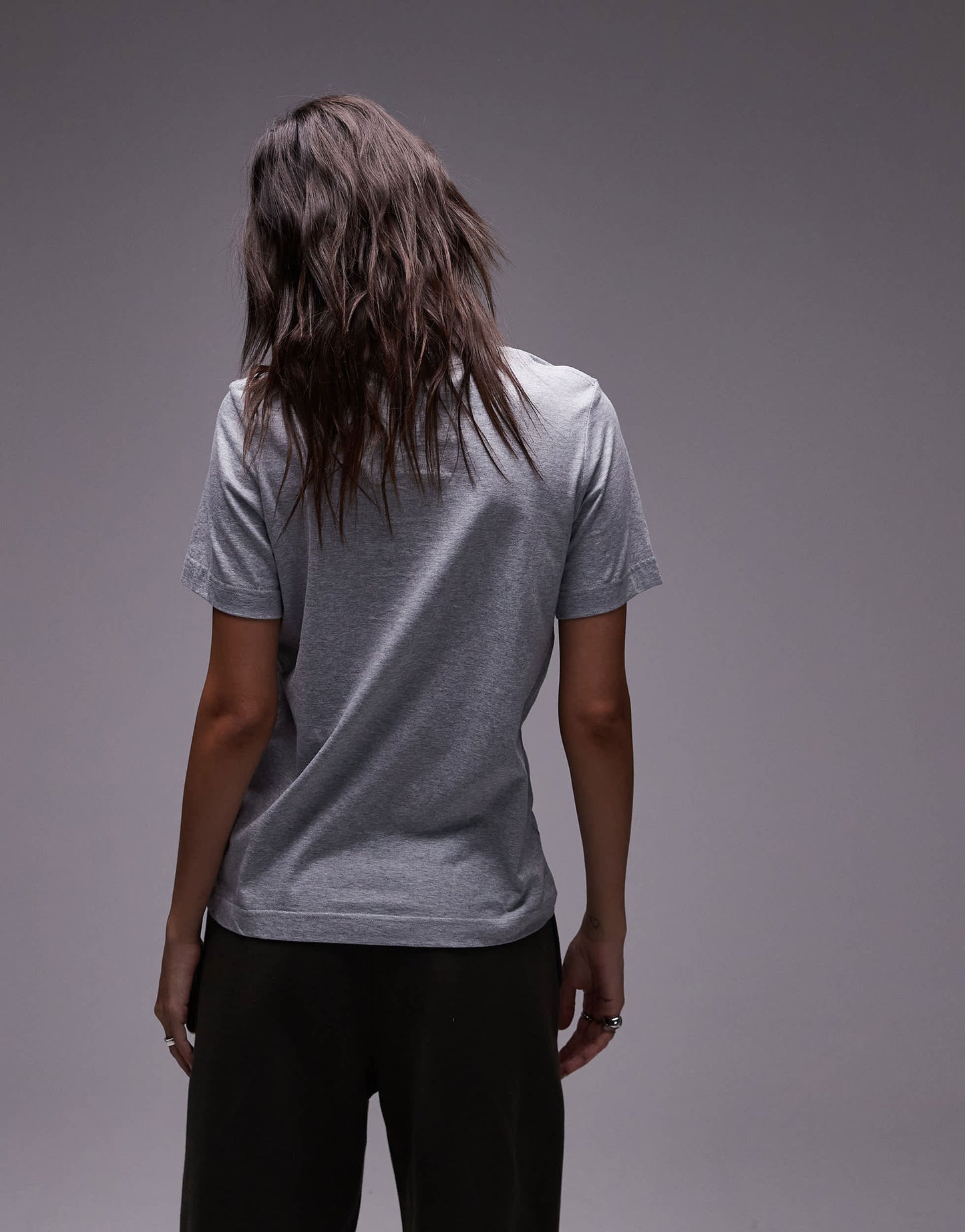 ARKET t-shirt in grey melange