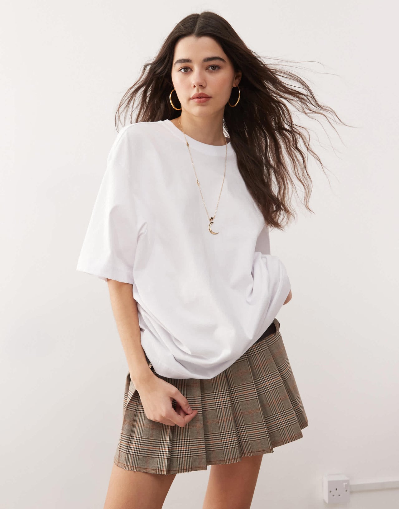 Weekday oversized t-shirt in white