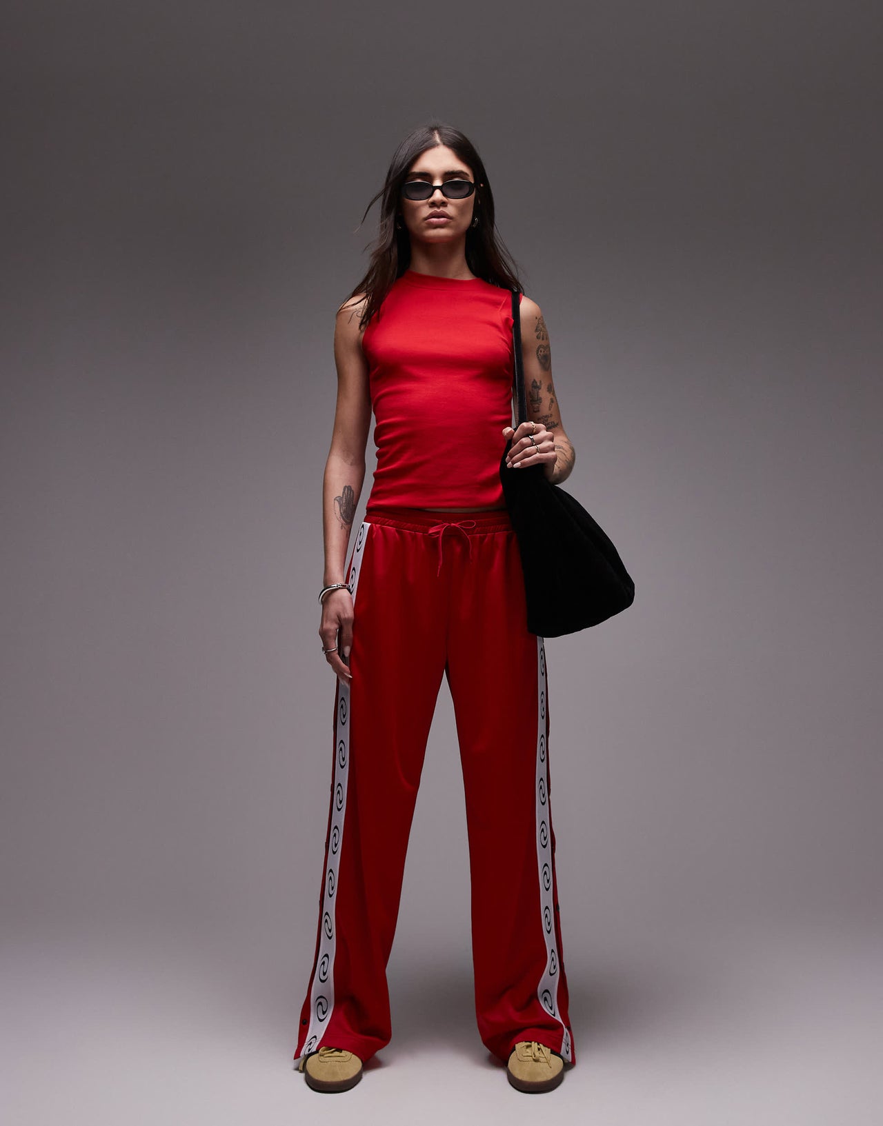 Resume straight leg jogger trousers in racing red