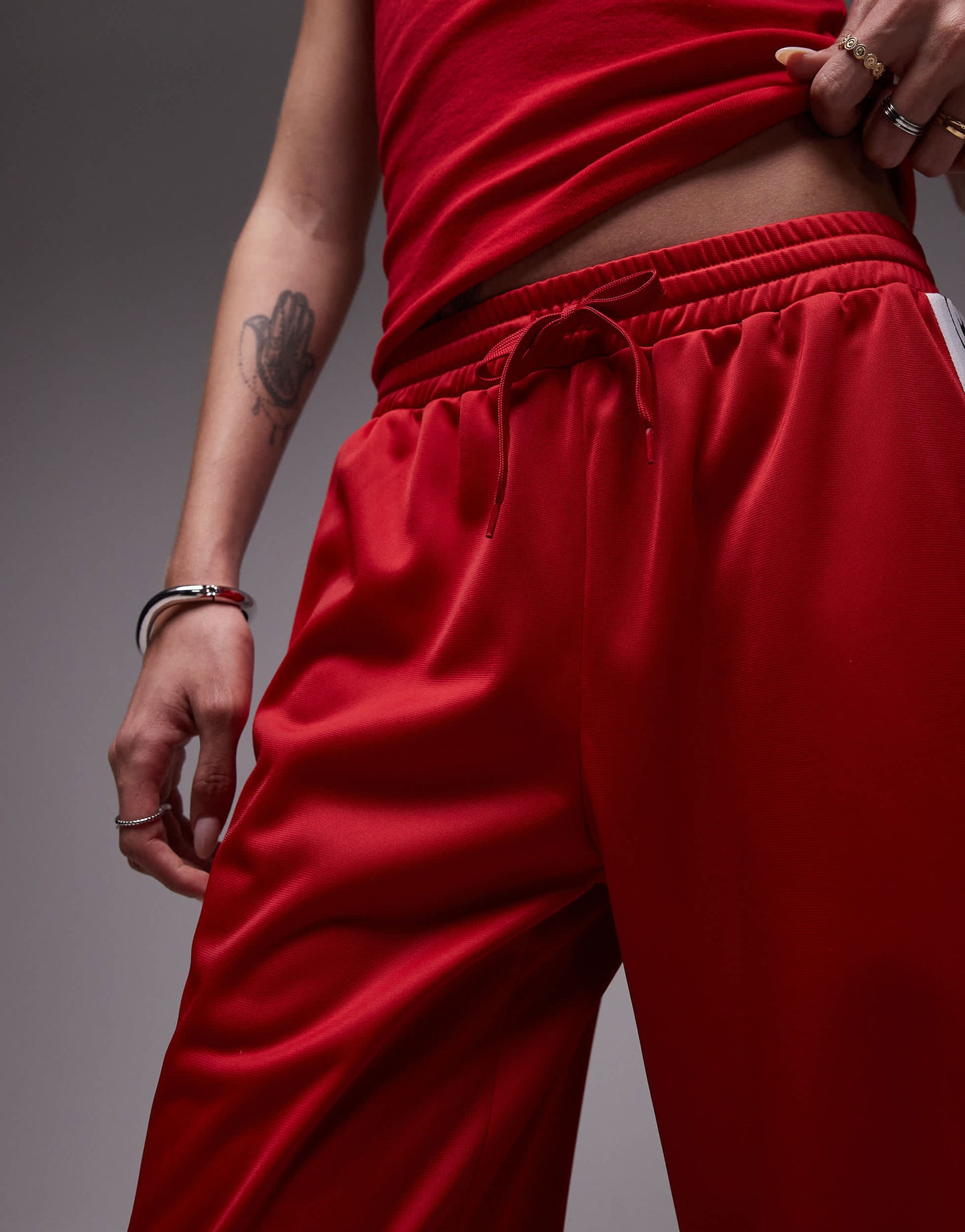 Resume straight leg jogger trousers in racing red