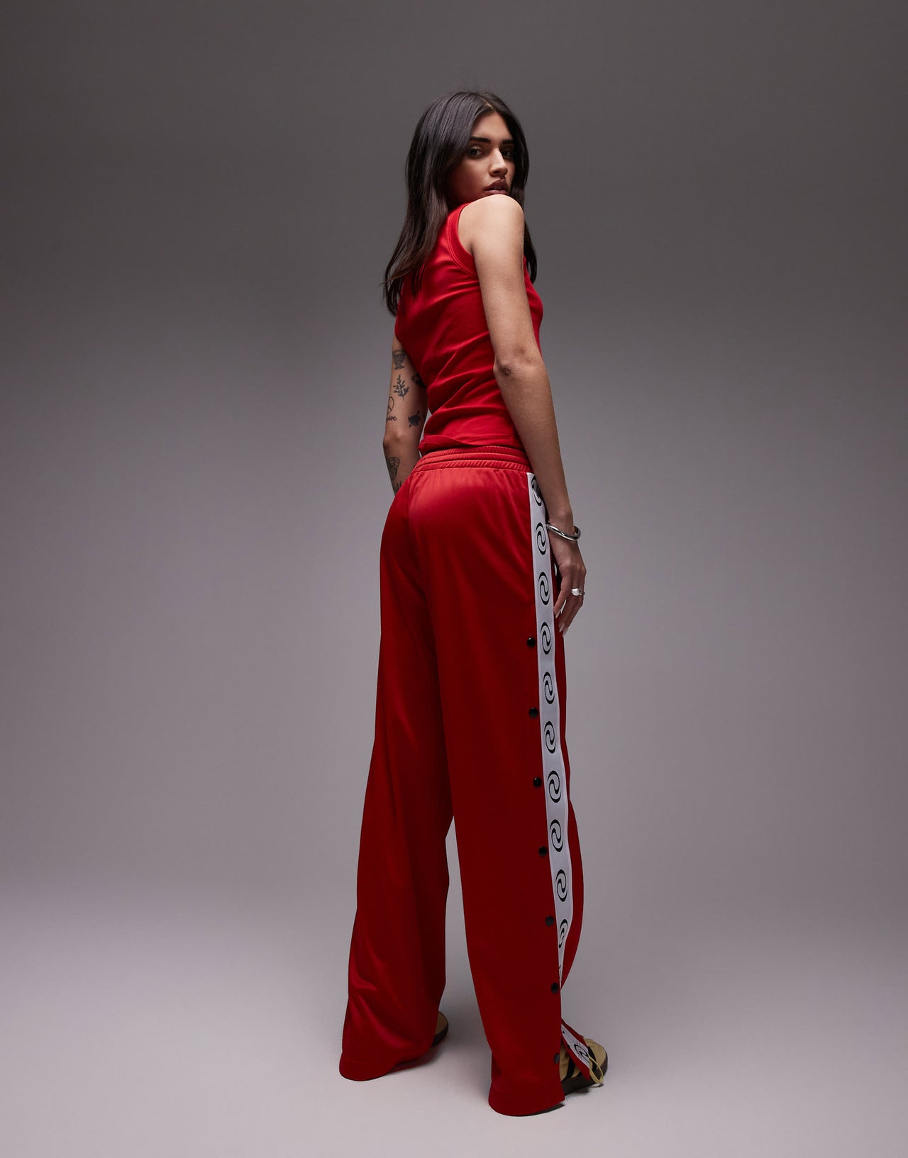 Resume straight leg jogger trousers in racing red