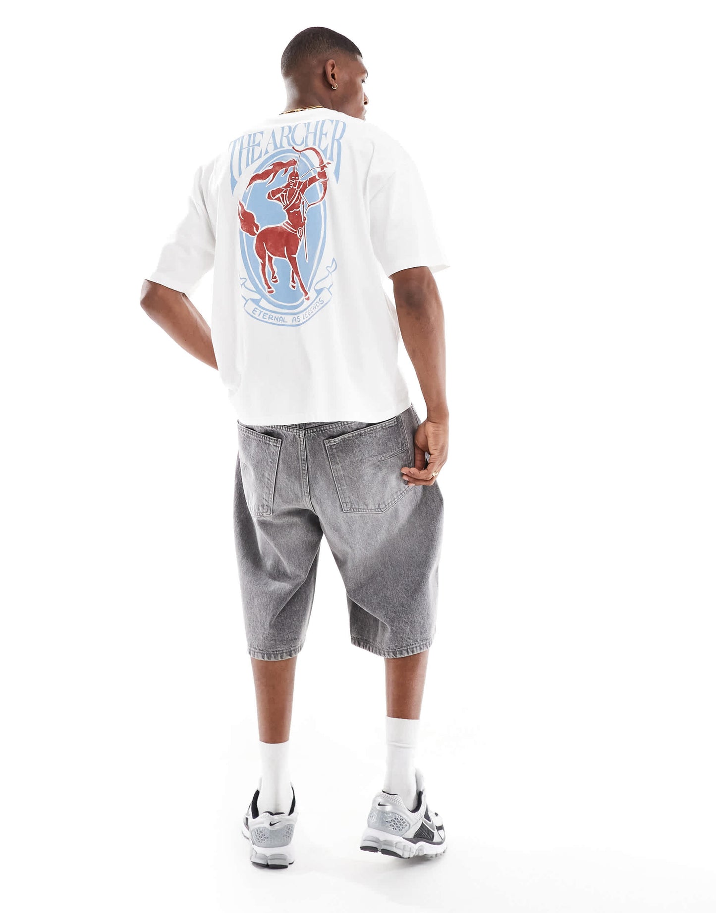 ASOS DESIGN oversized graphic t-shirt in white