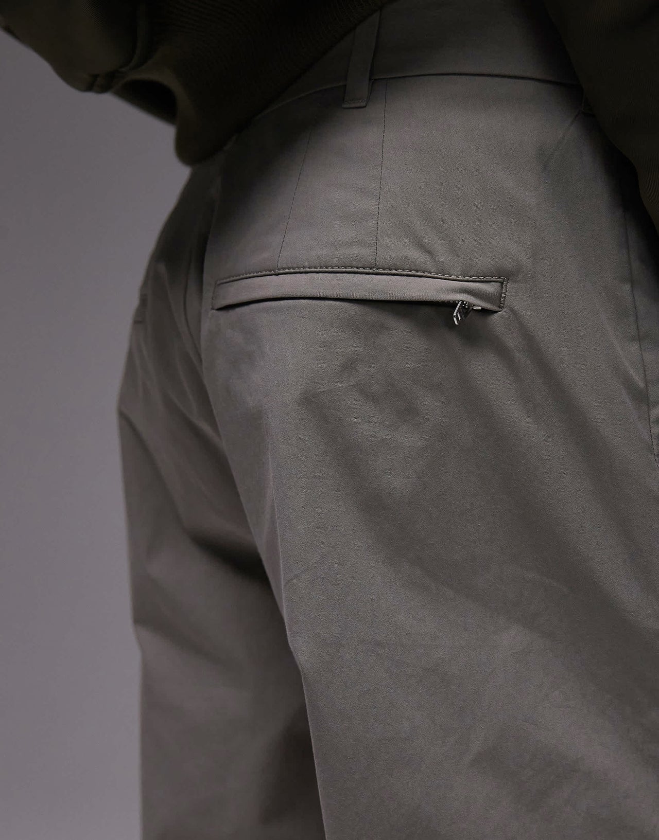 ARKET relaxed chino trousers in dark beige