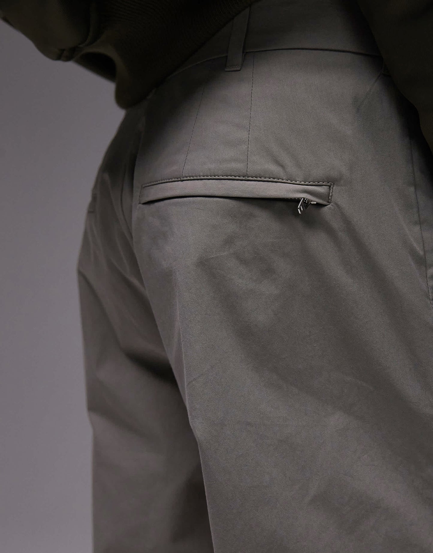 ARKET relaxed chino trousers in dark beige