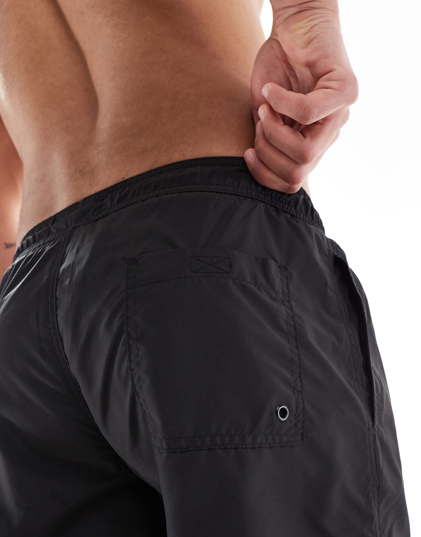 Bershka basic swimshort in black
