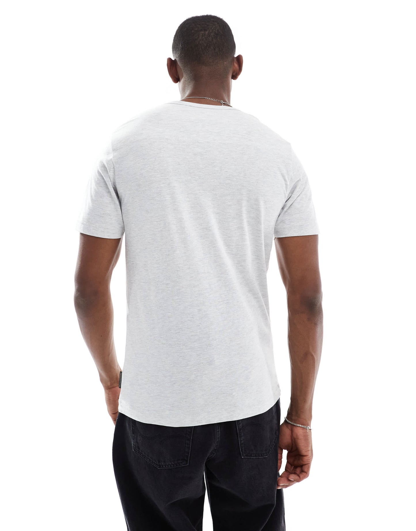 French Connection crew neck short sleeve t-shirt in ecru melange