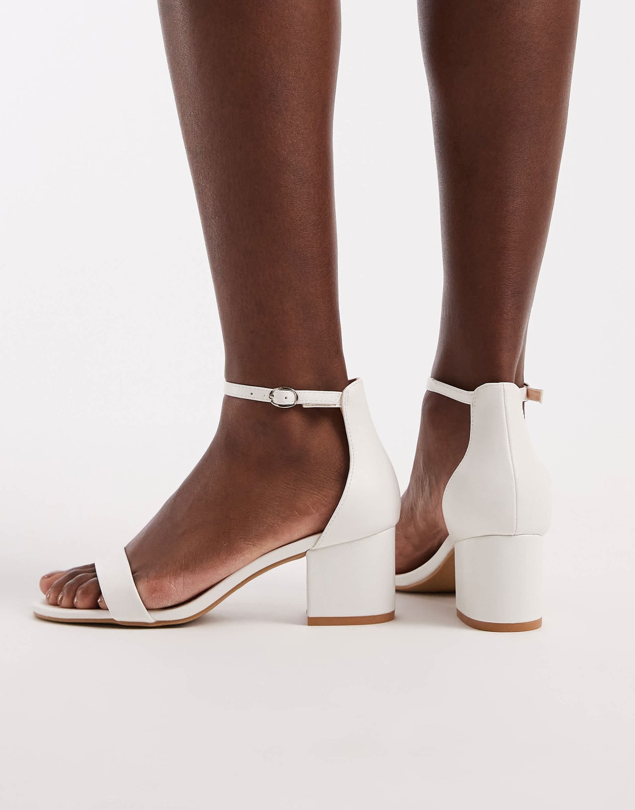 SEQWL Hallie heeled sandals in white