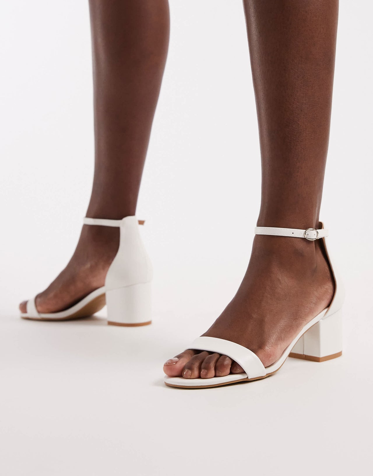 SEQWL Hallie heeled sandals in white