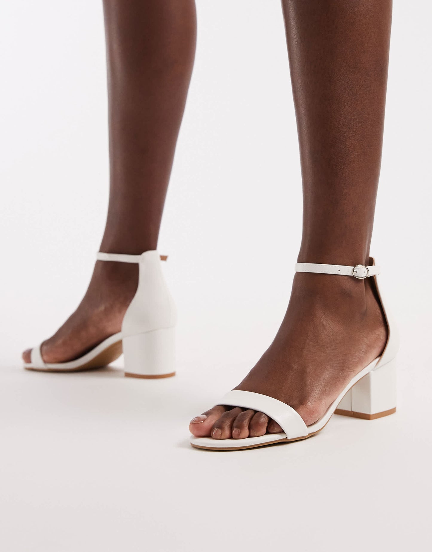 SEQWL Hallie heeled sandals in white
