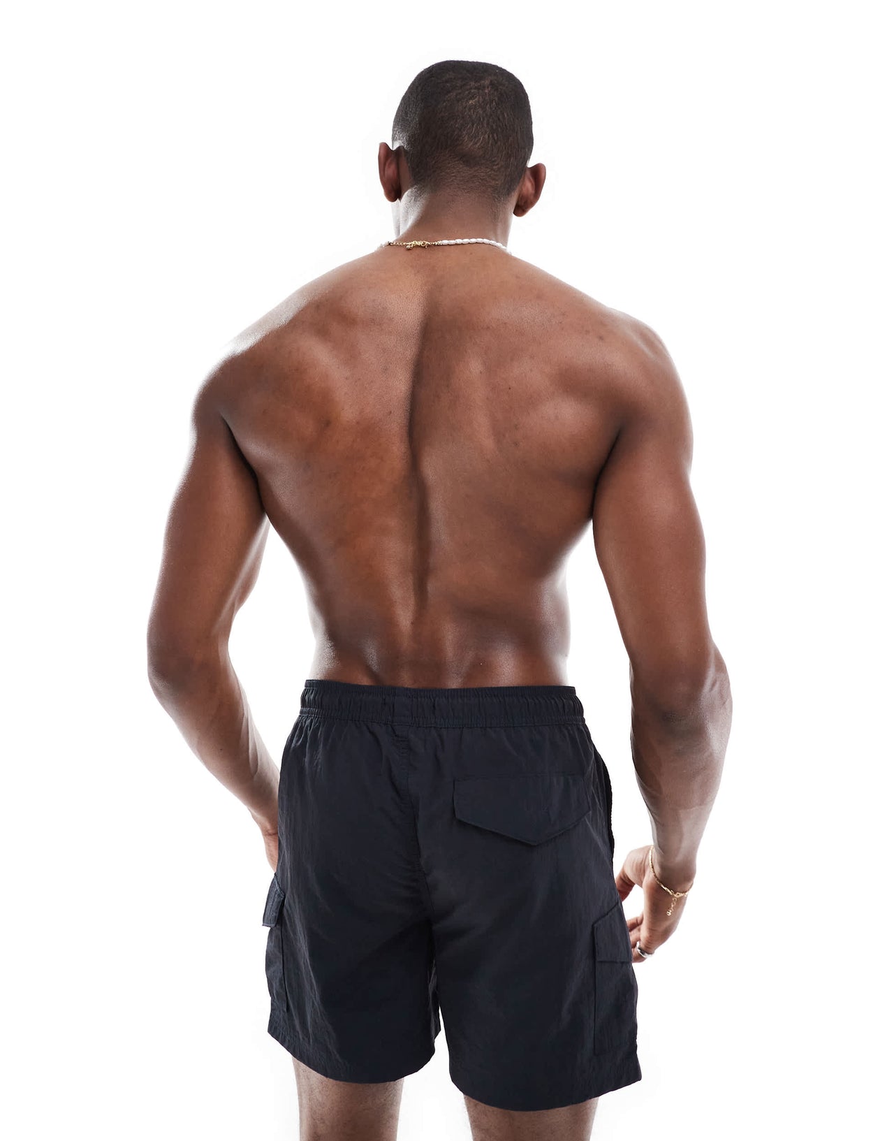 French Connection combat swim trunks in navy
