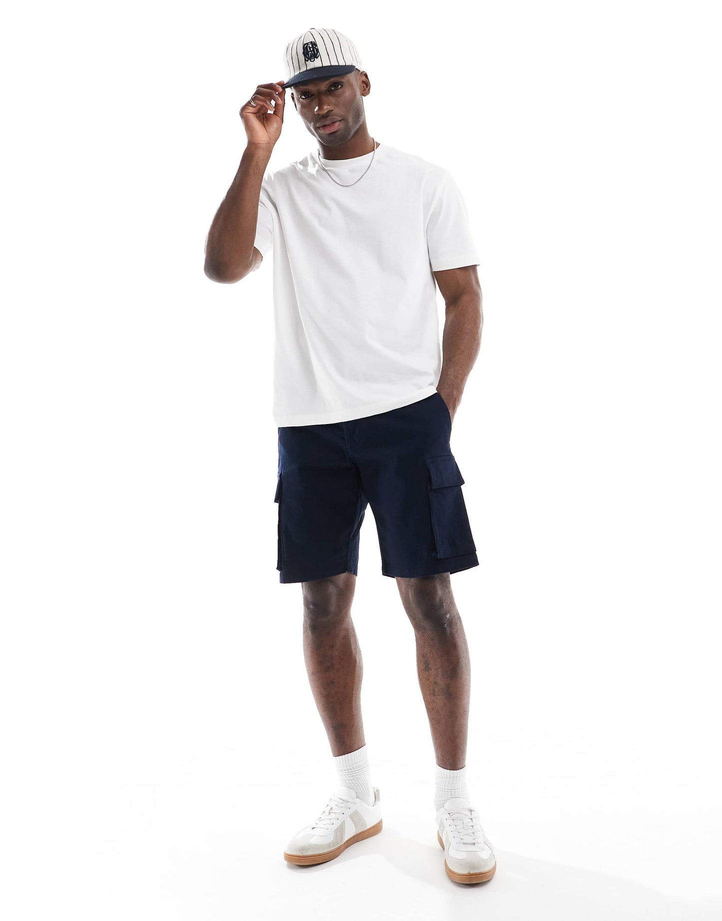 French Connection cargo pocket shorts in navy