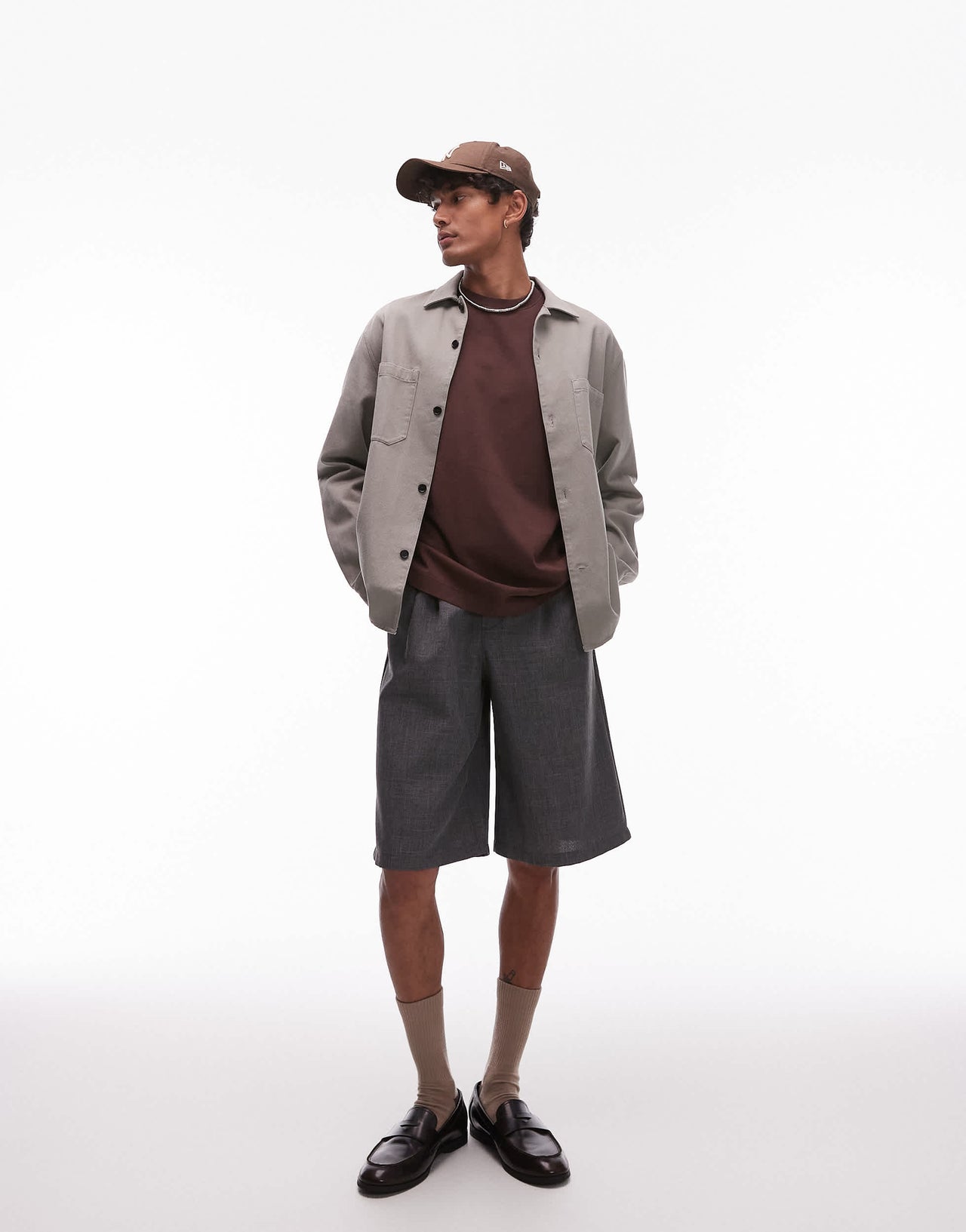 Topman relaxed fit t-shirt in washed brown