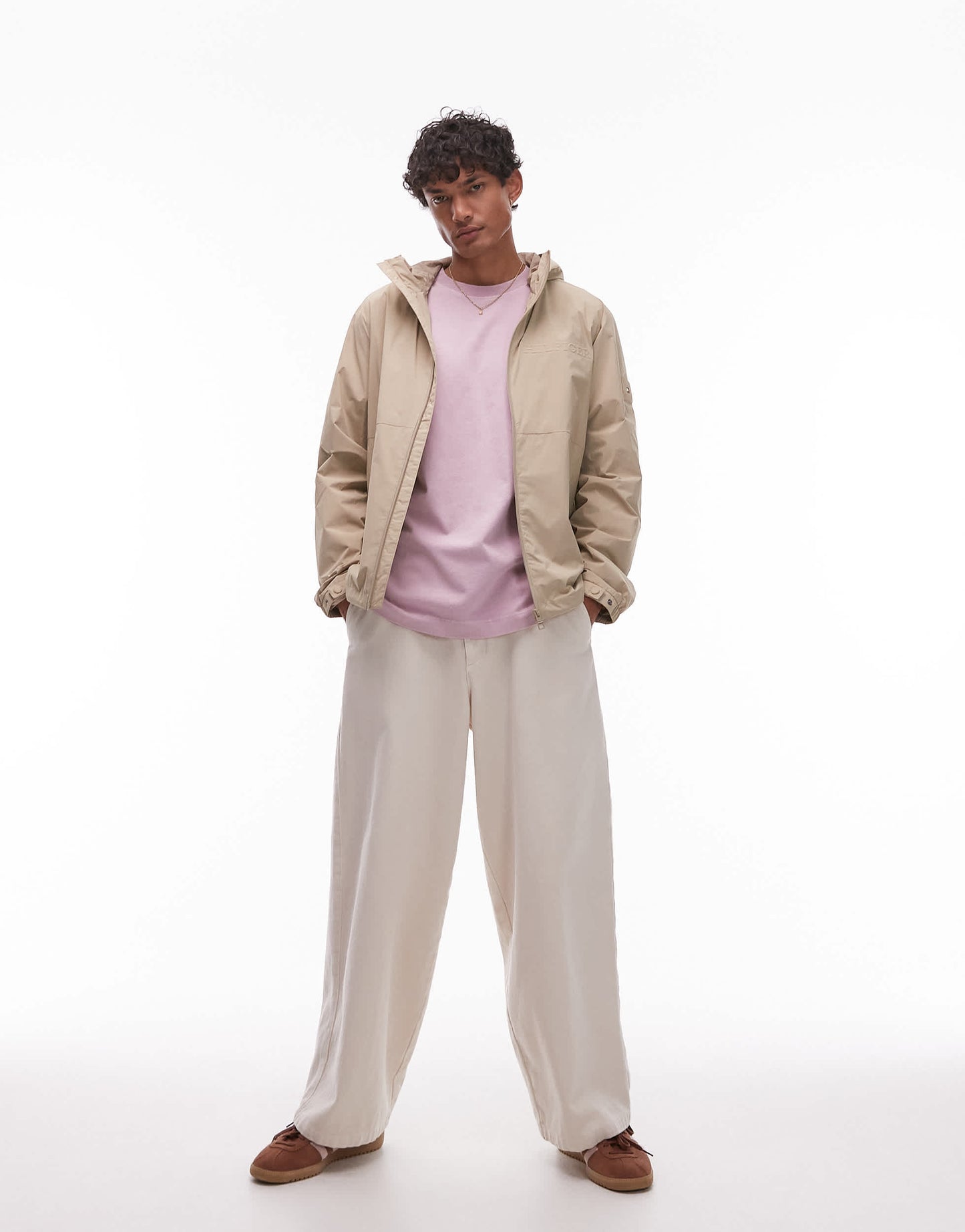 Topman relaxed fit t-shirt in washed lilac