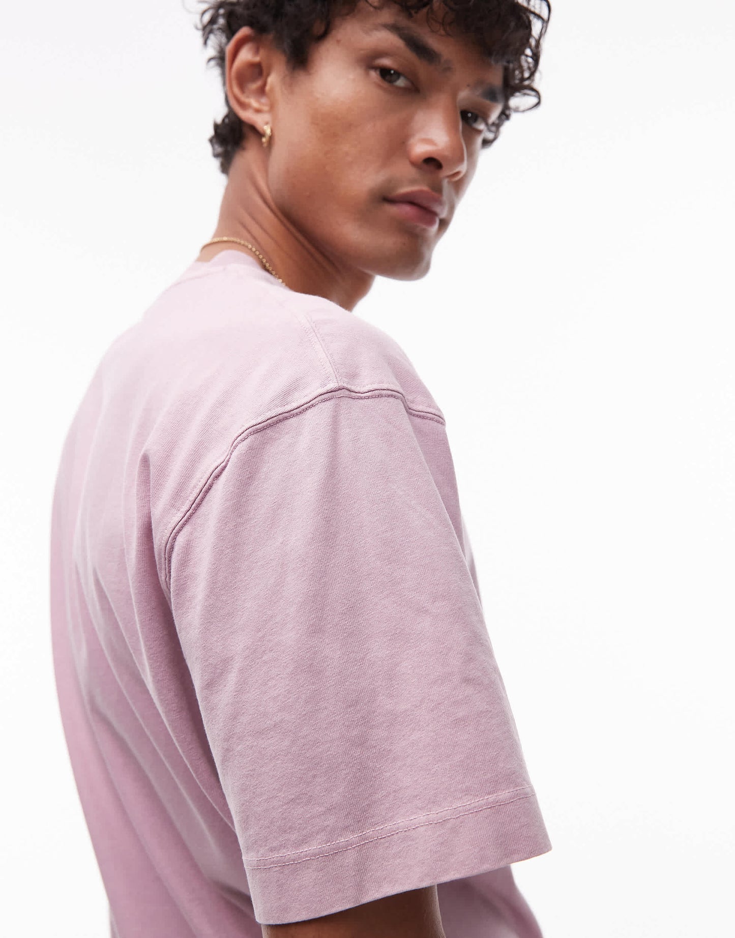 Topman relaxed fit t-shirt in washed lilac