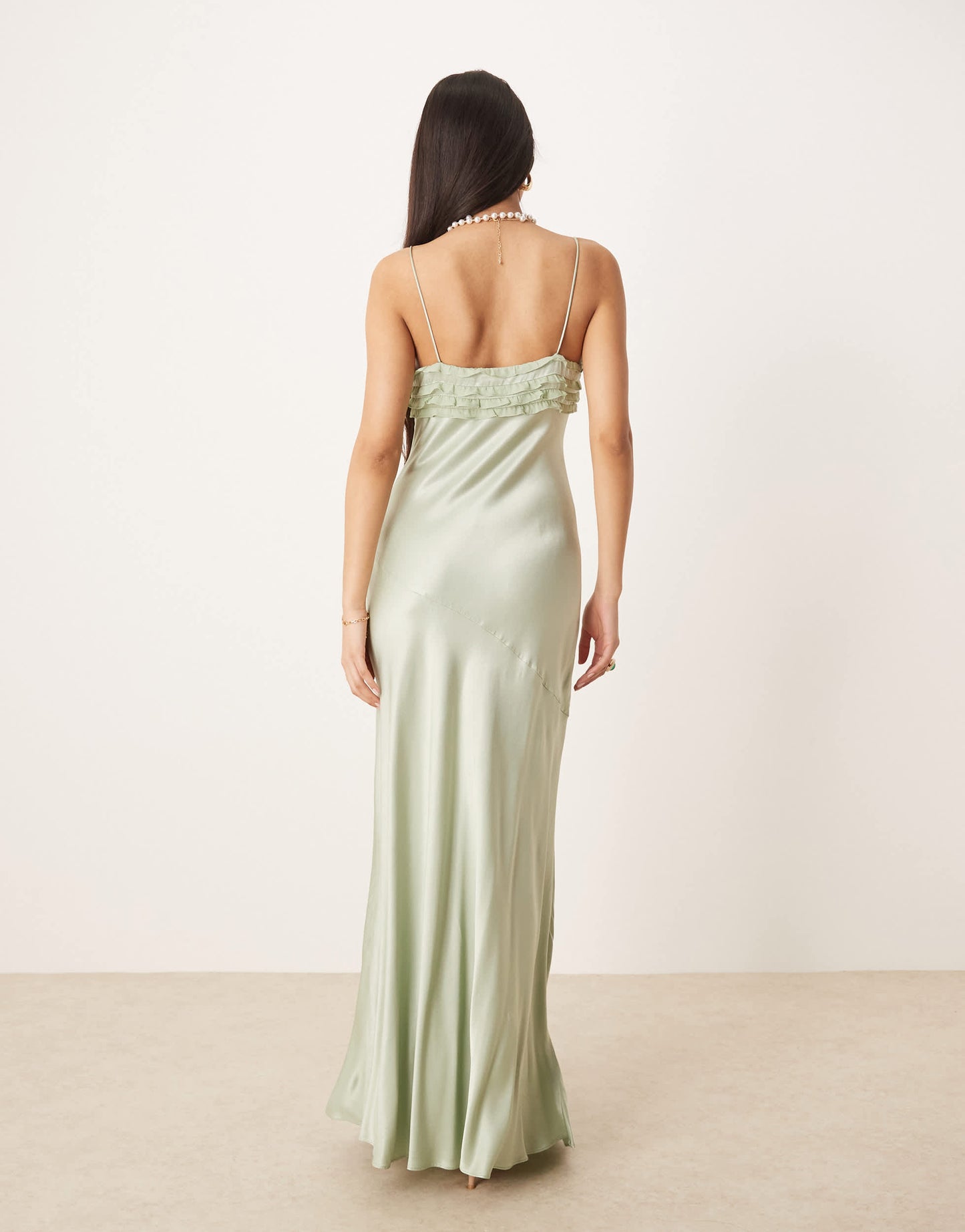 For Love & Lemons Natalie maxi dress in desert sage
