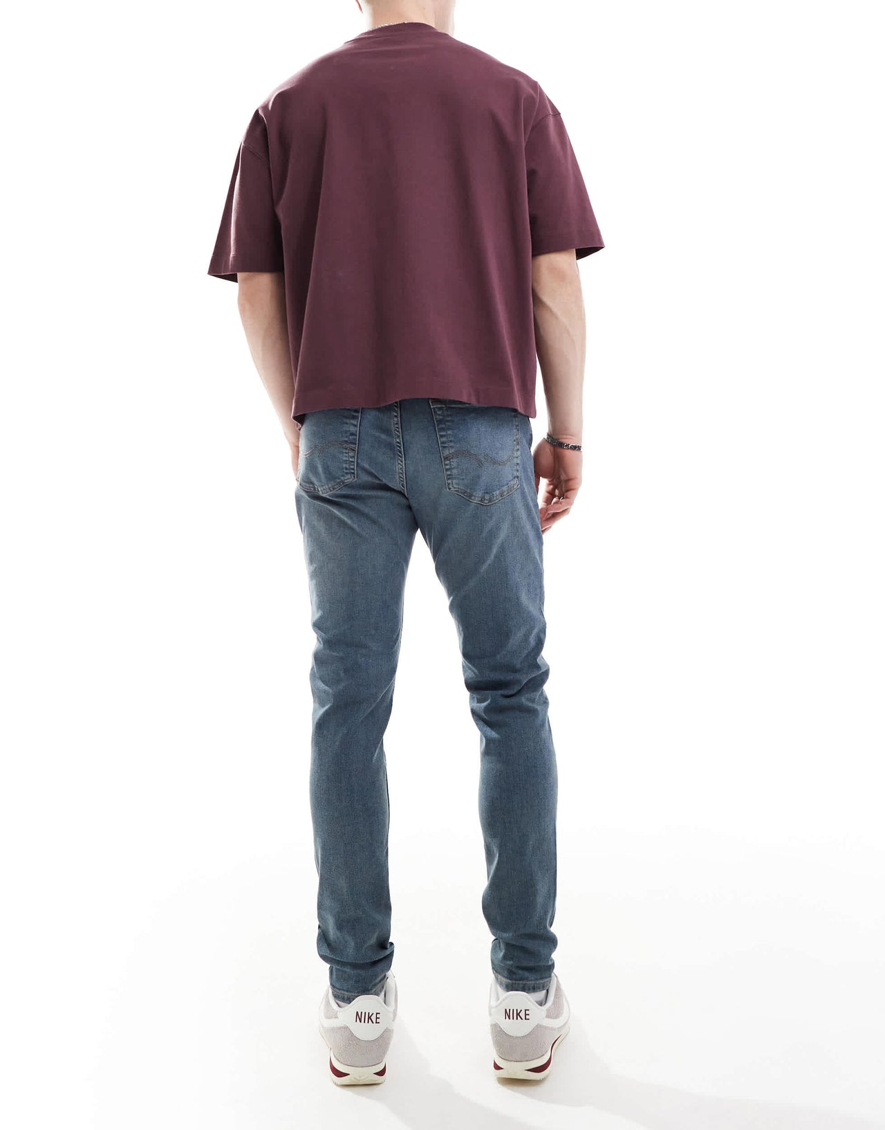 Jack & Jones Pete tapered jeans in vintage blue