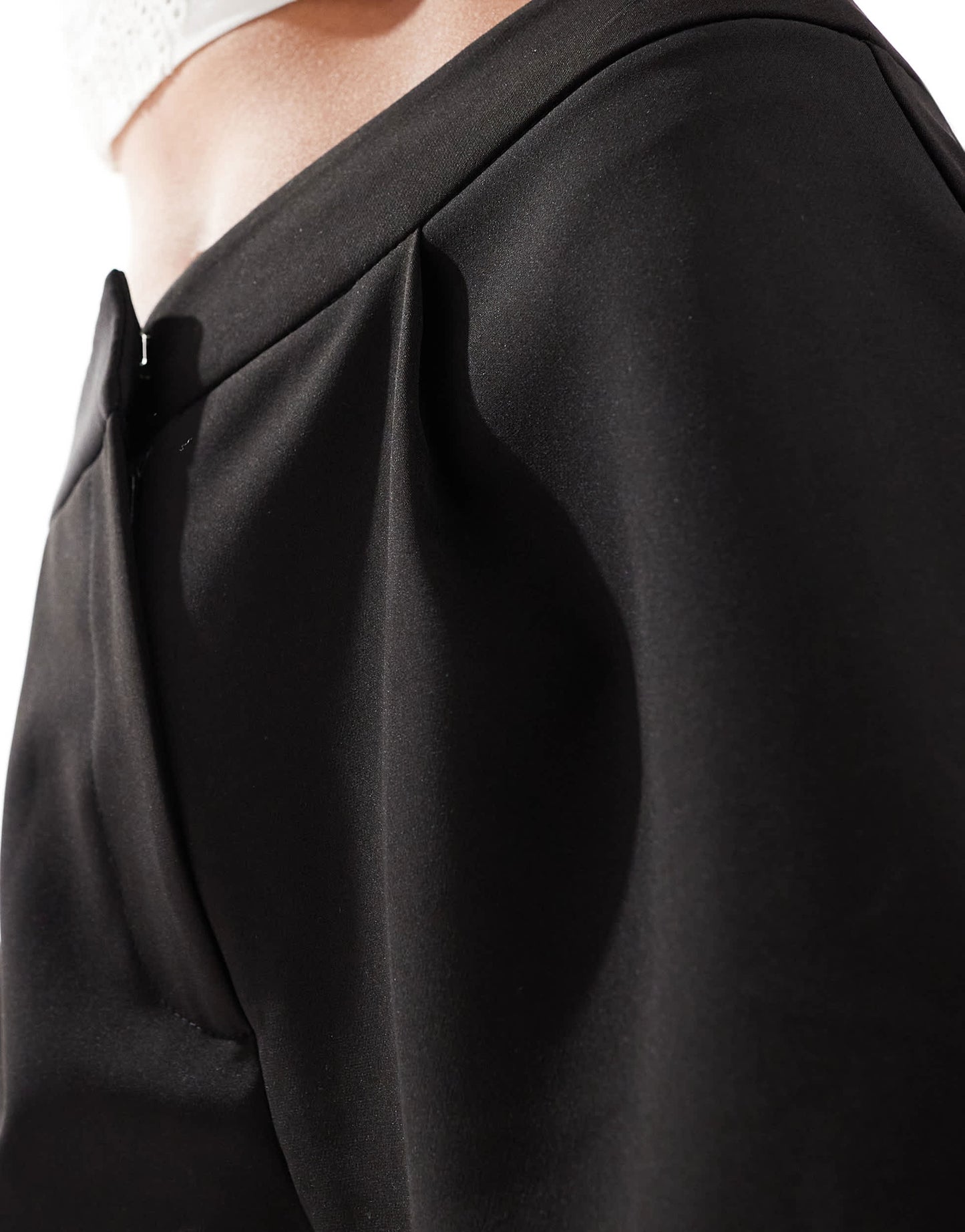 Miss Selfridge tailored high waisted sleeper short in black