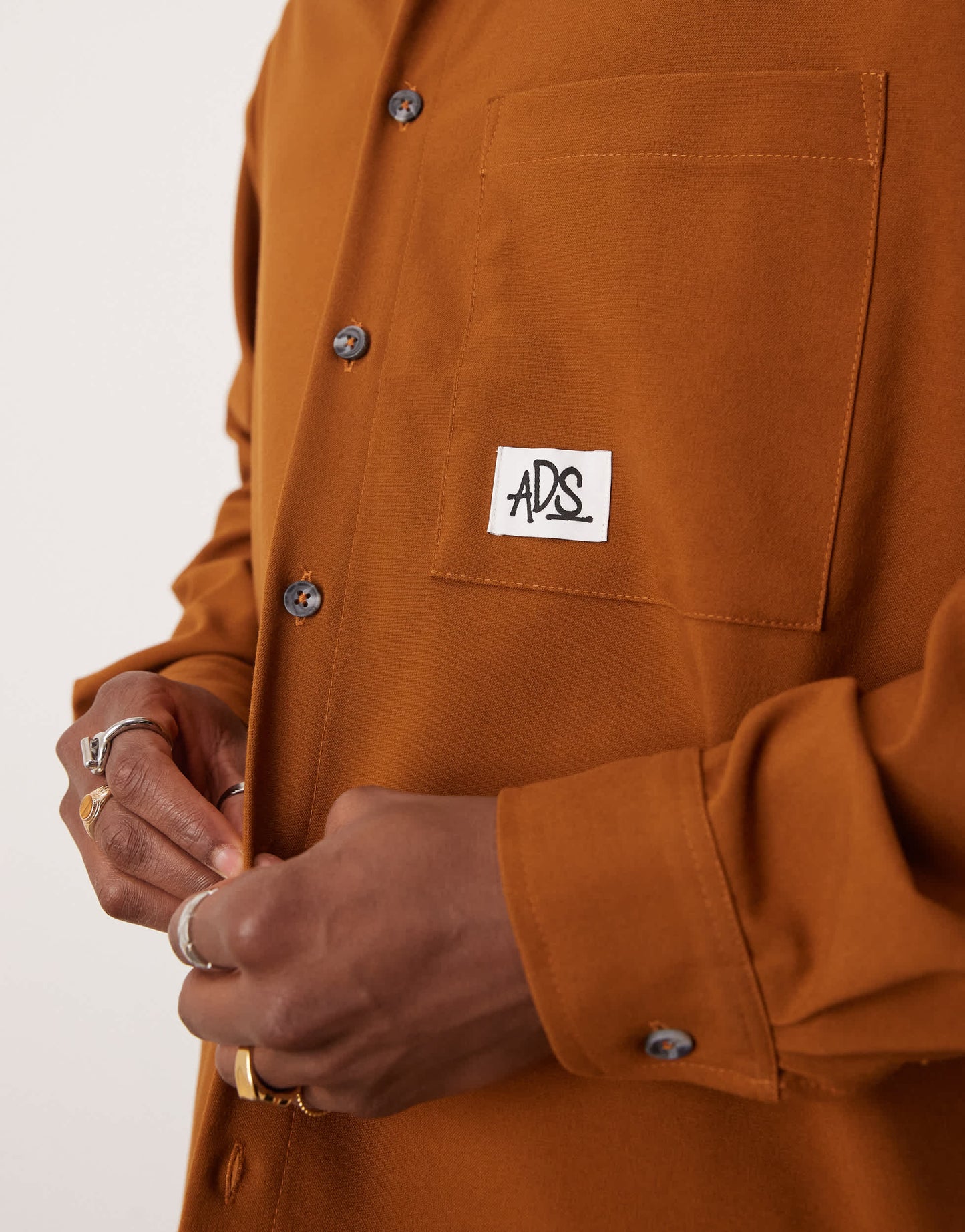 ASOS DESIGN oversized boxy shirt in brown