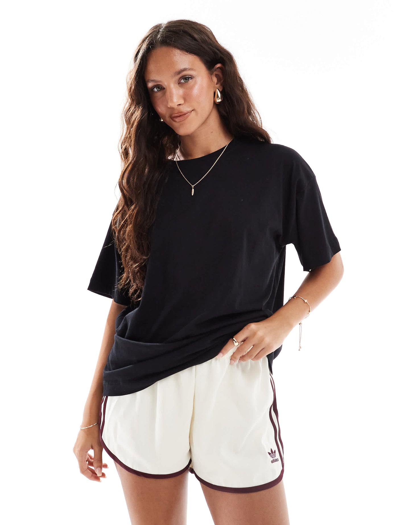 New Look oversized t-shirt in black