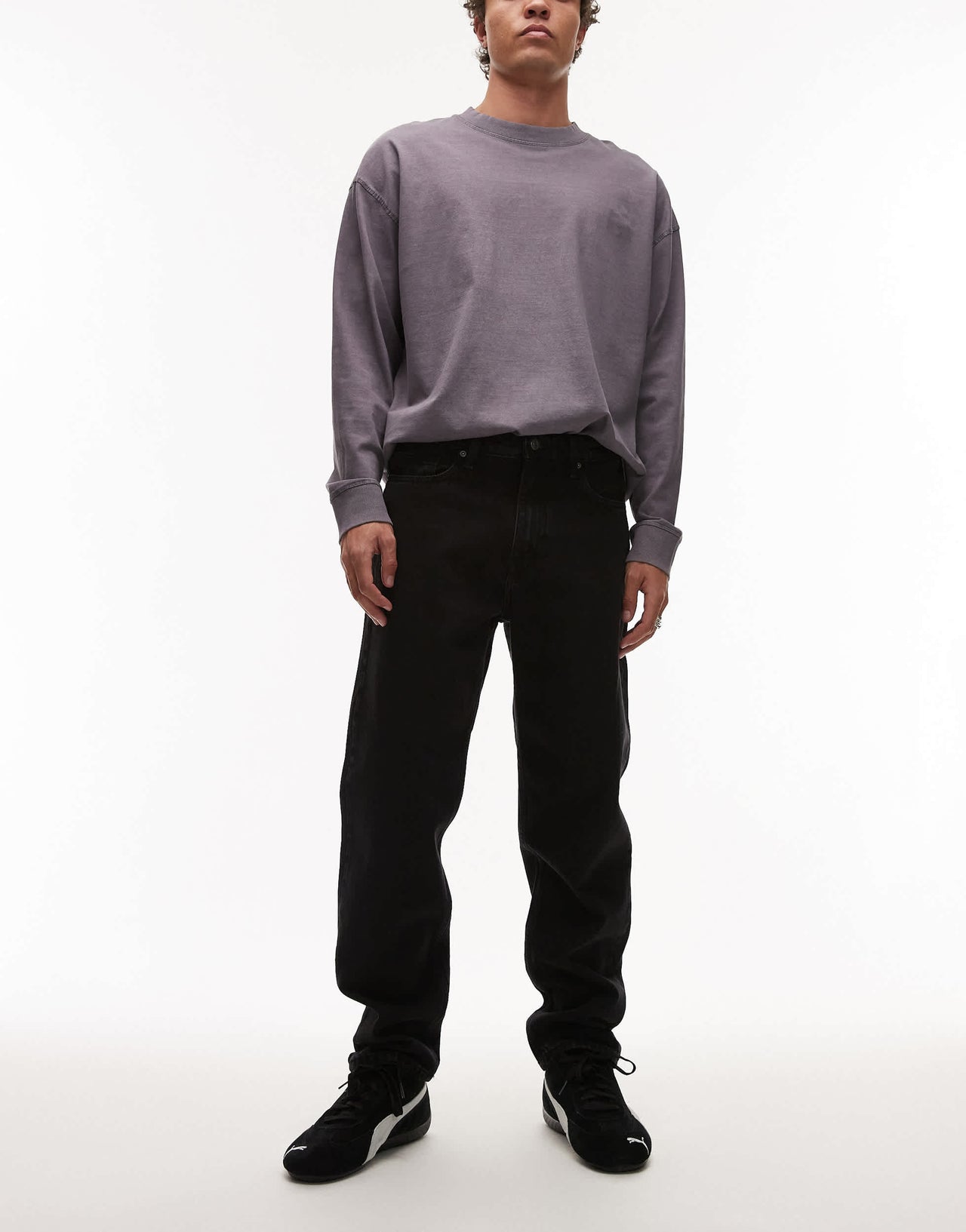 Mango slim fit jeans in black