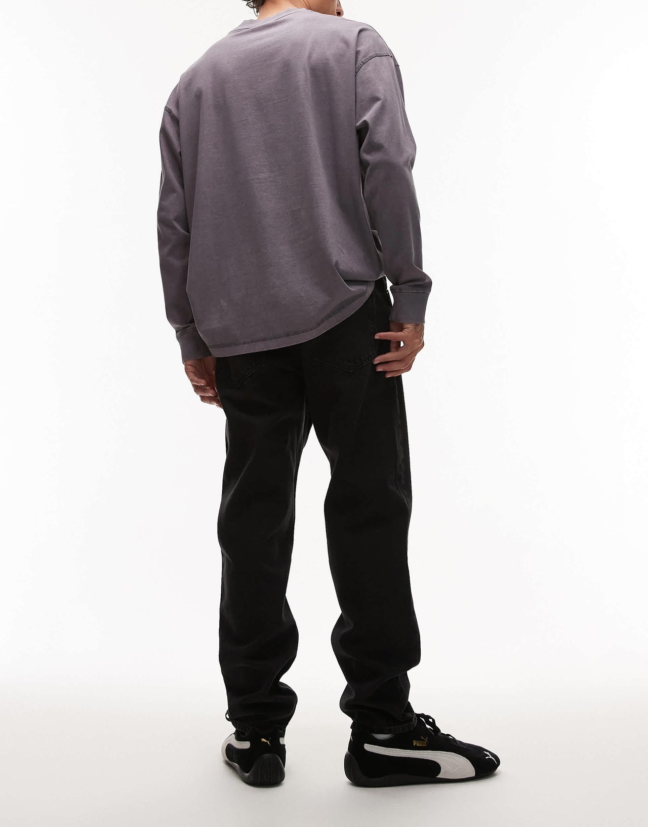 Mango slim fit jeans in black