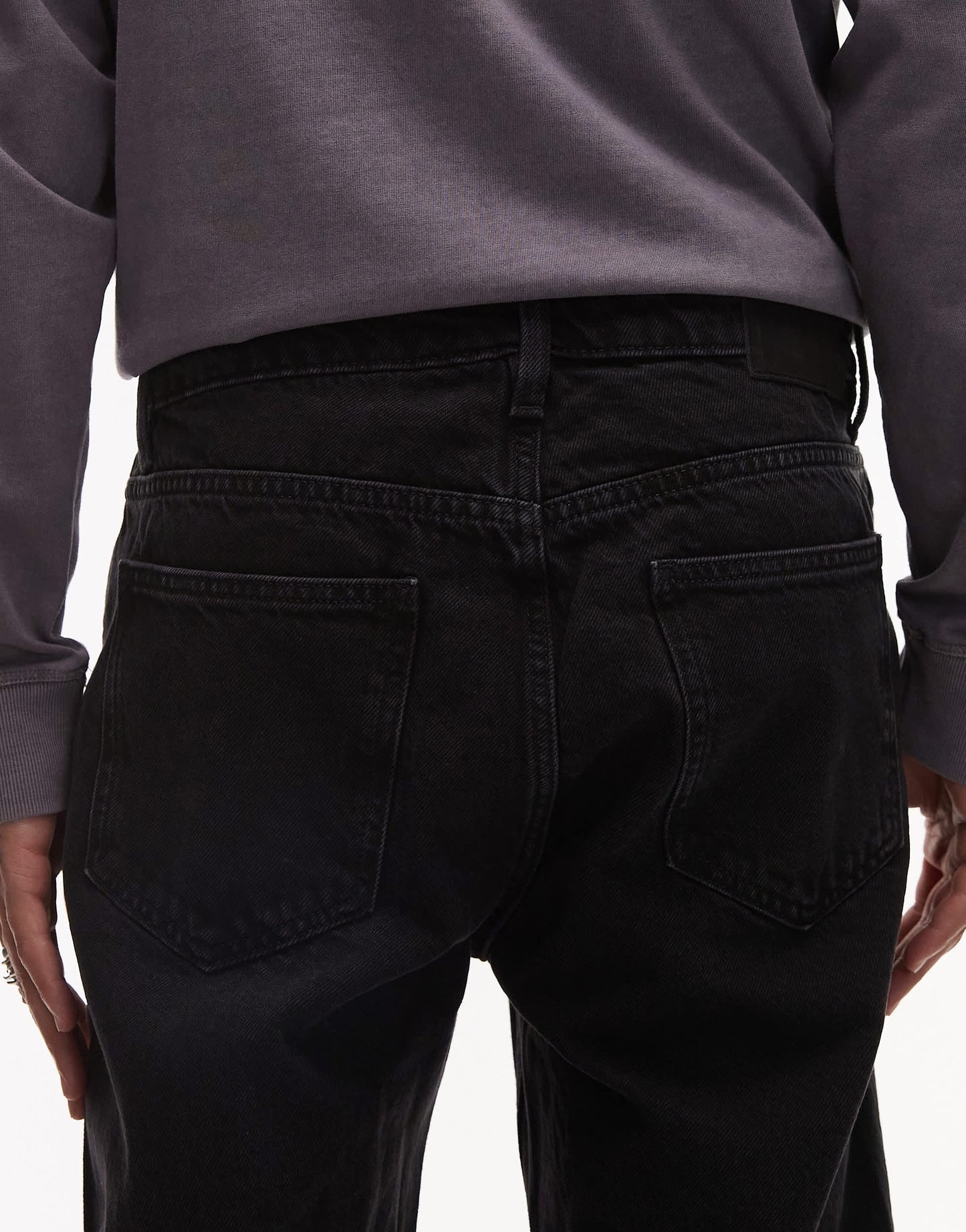 Mango slim fit jeans in black