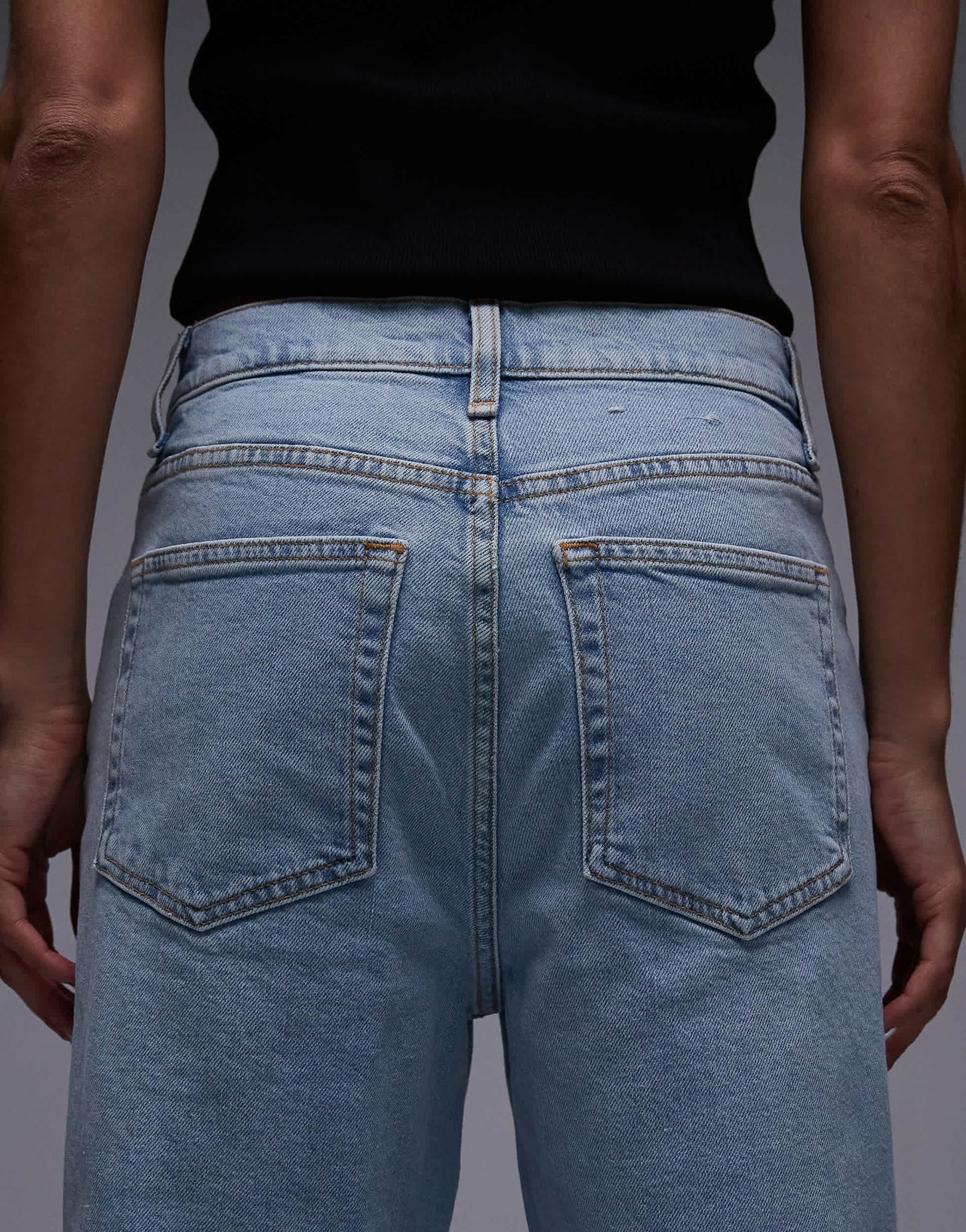 ARKET Lupine high rise wide leg jeans in light wash blue