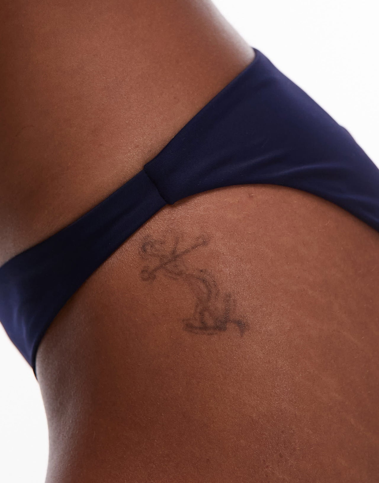 ARKET mix & match smock bikini bottom in dark blue