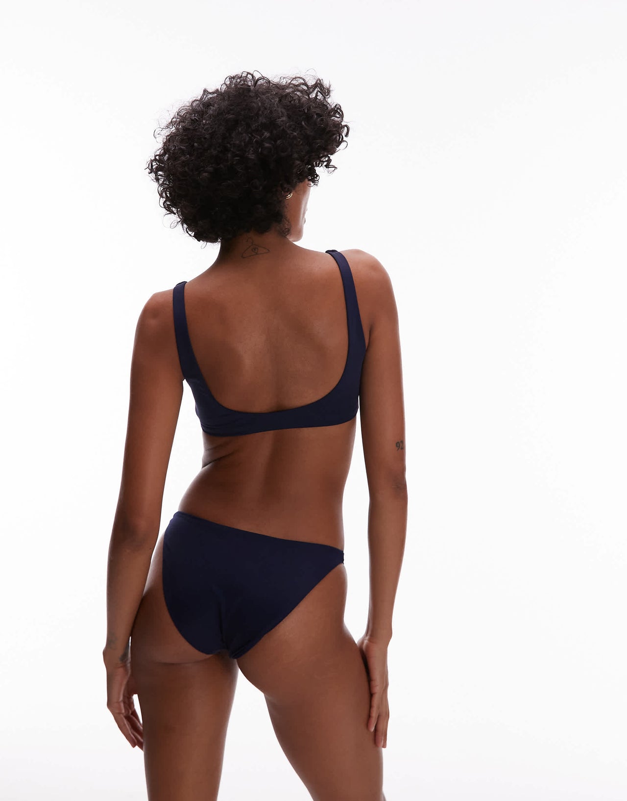 ARKET mix & match smock bikini bottom in dark blue