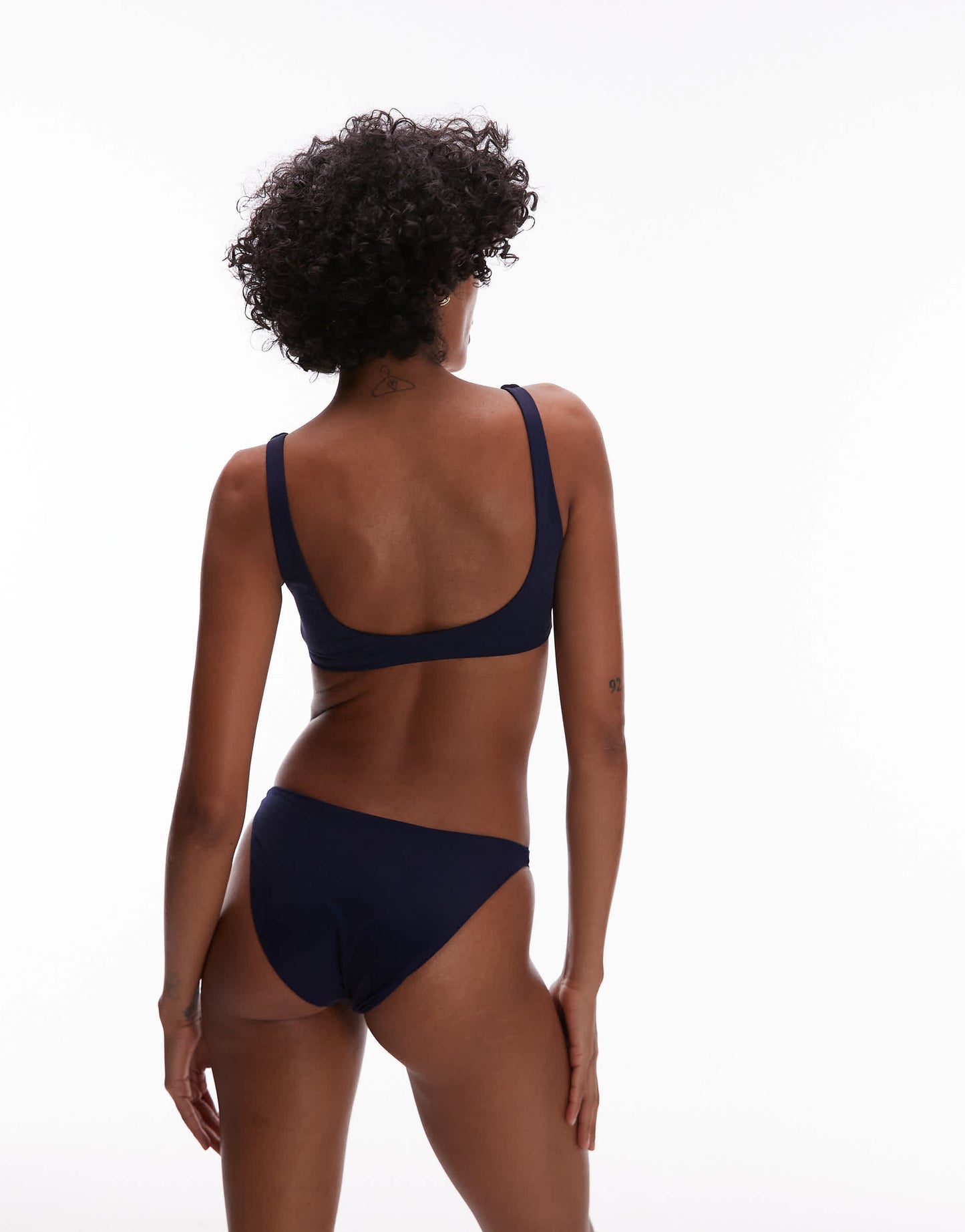 ARKET mix & match smock bikini bottom in dark blue