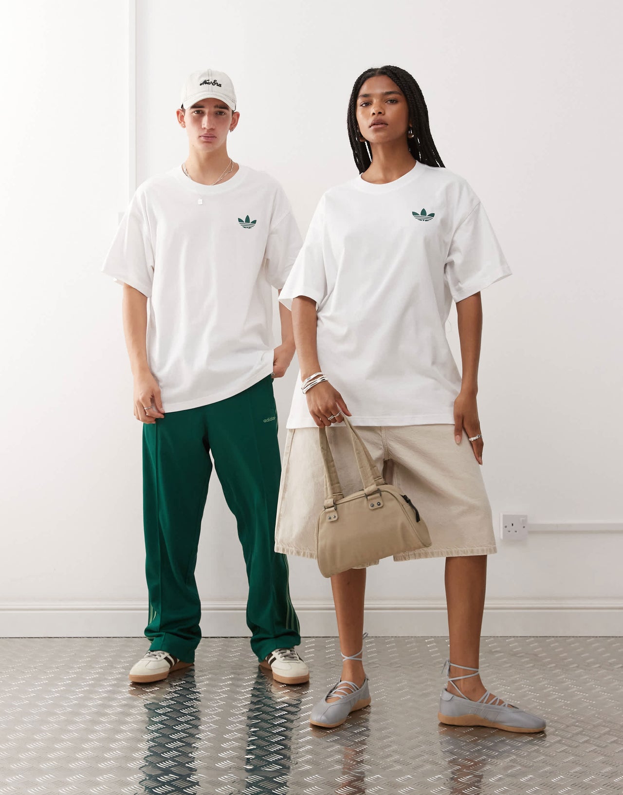 adidas Originals Sport Club graphic t-shirt in white