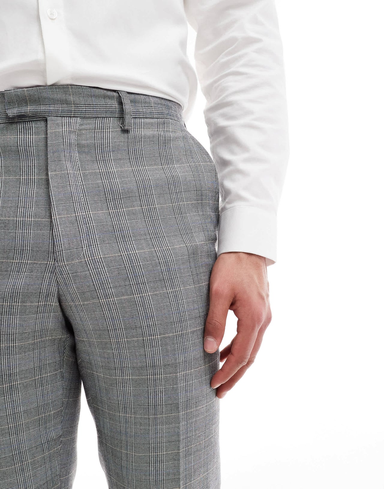 French Connection formal suit trousers co-ord in grey check
