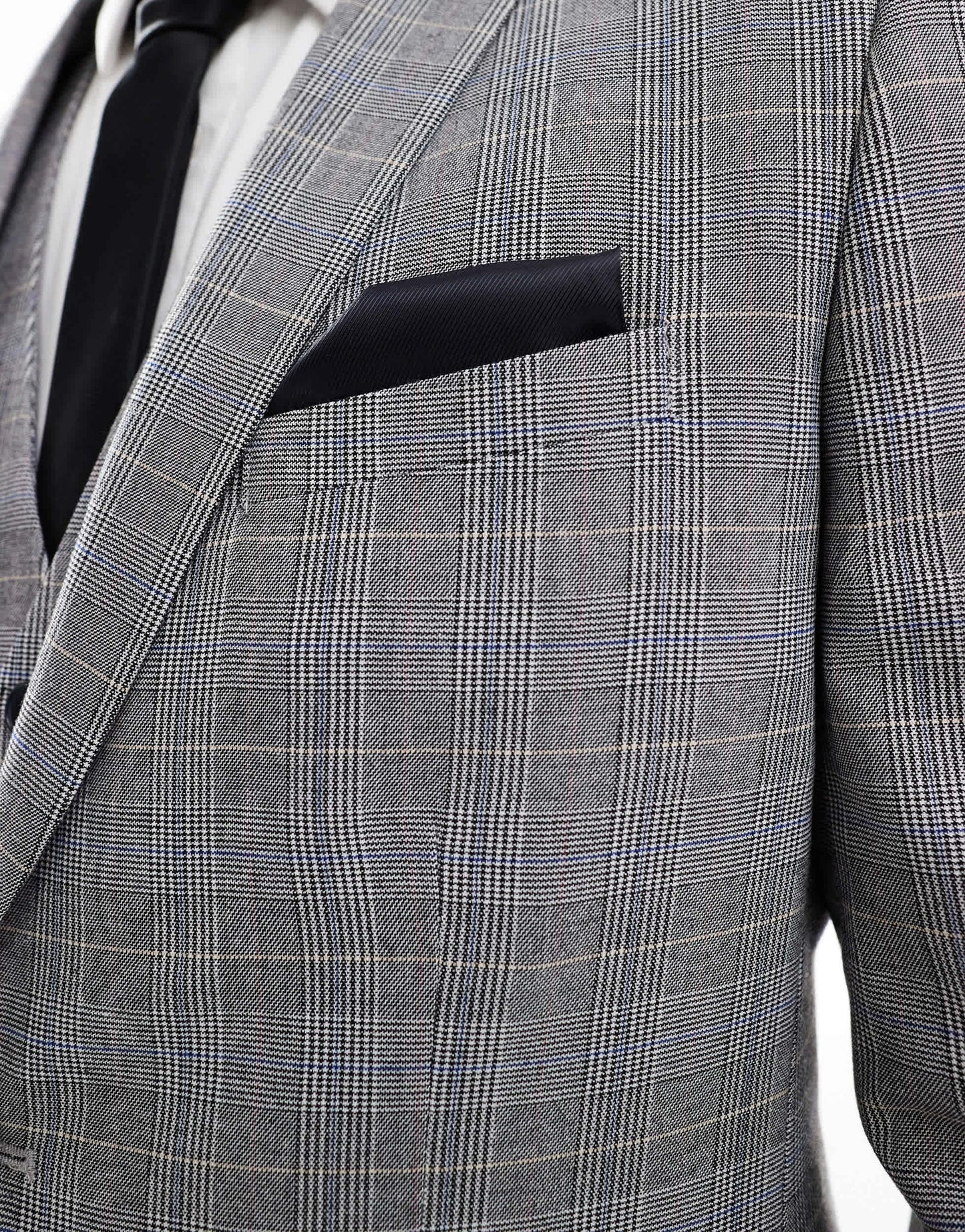 French Connection formal suit jacket co-ord in grey check
