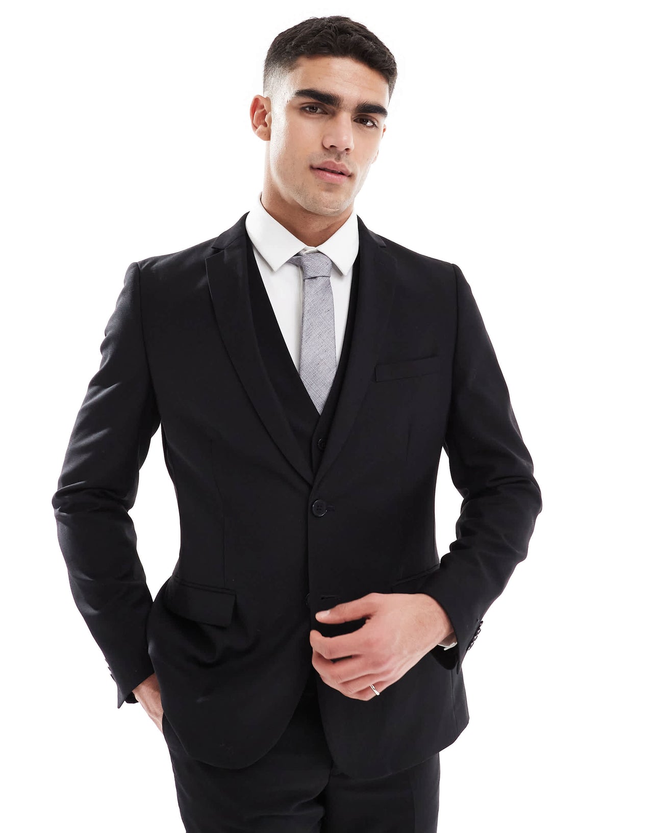 French Connection formal suit jacket co-ord in black