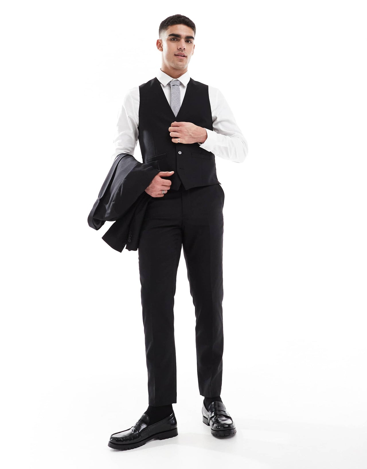 French Connection formal suit trousers co-ord in black