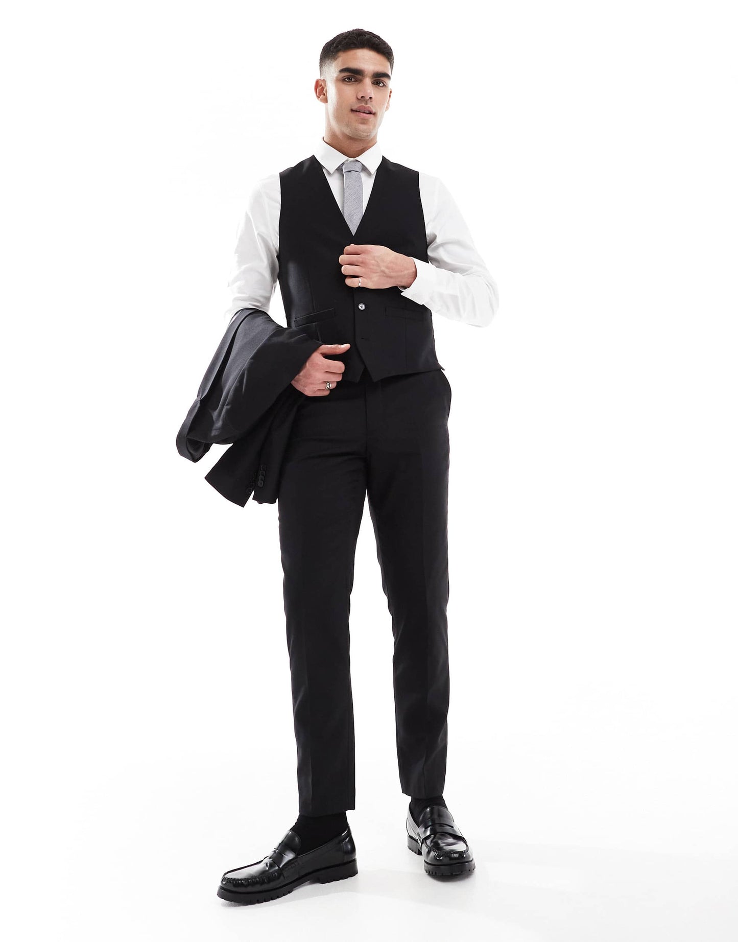 French Connection formal suit trousers co-ord in black