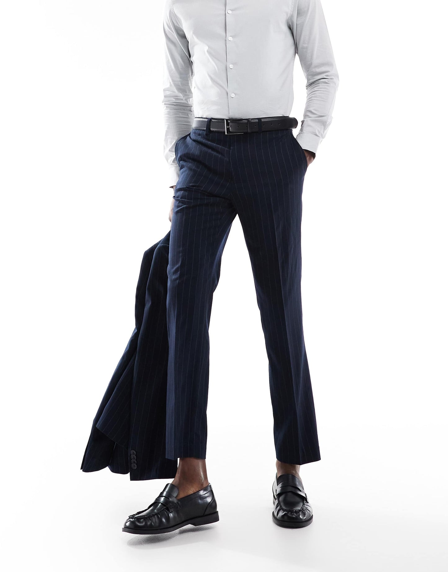 French Connection formal suit trousers co-ord in navy stripe