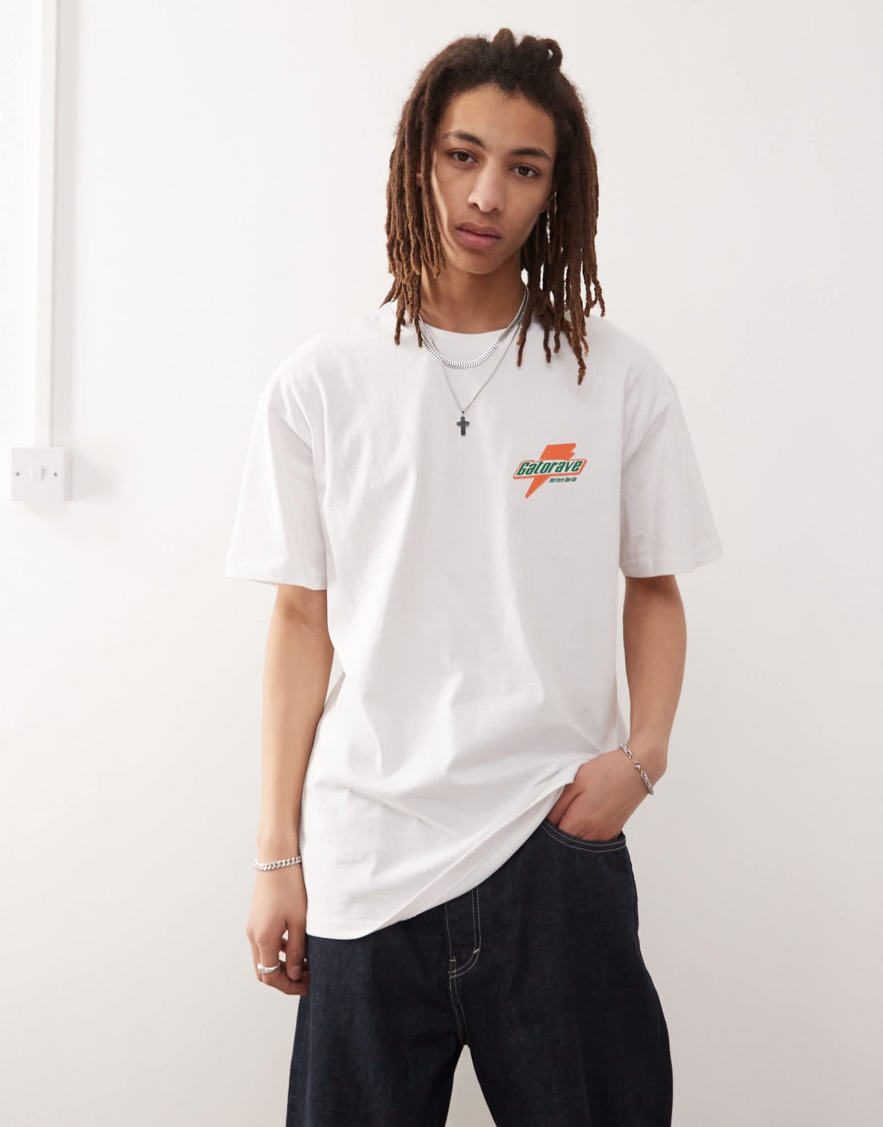 Vertere Berlin gatorave back print oversized t-shirt in white
