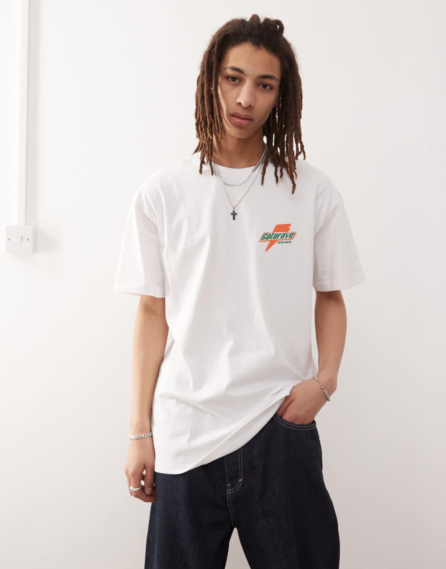 Vertere Berlin gatorave back print oversized t-shirt in white
