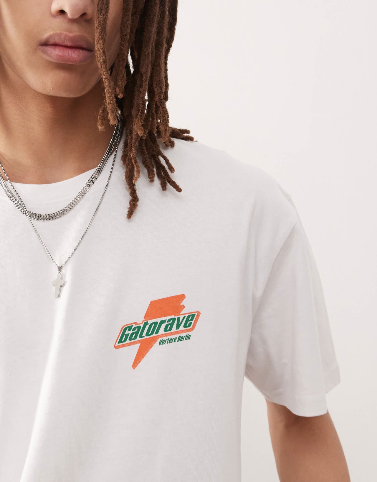 Vertere Berlin gatorave back print oversized t-shirt in white