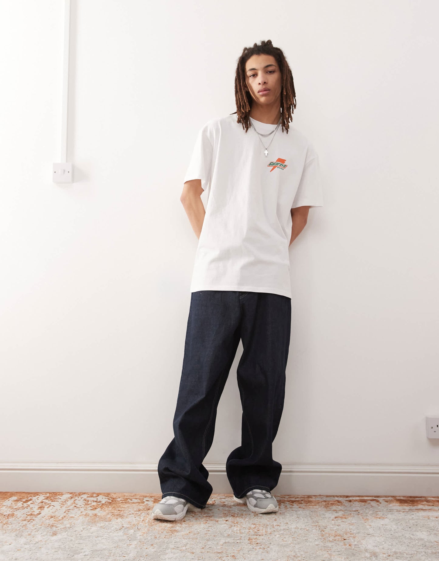 Vertere Berlin gatorave back print oversized t-shirt in white