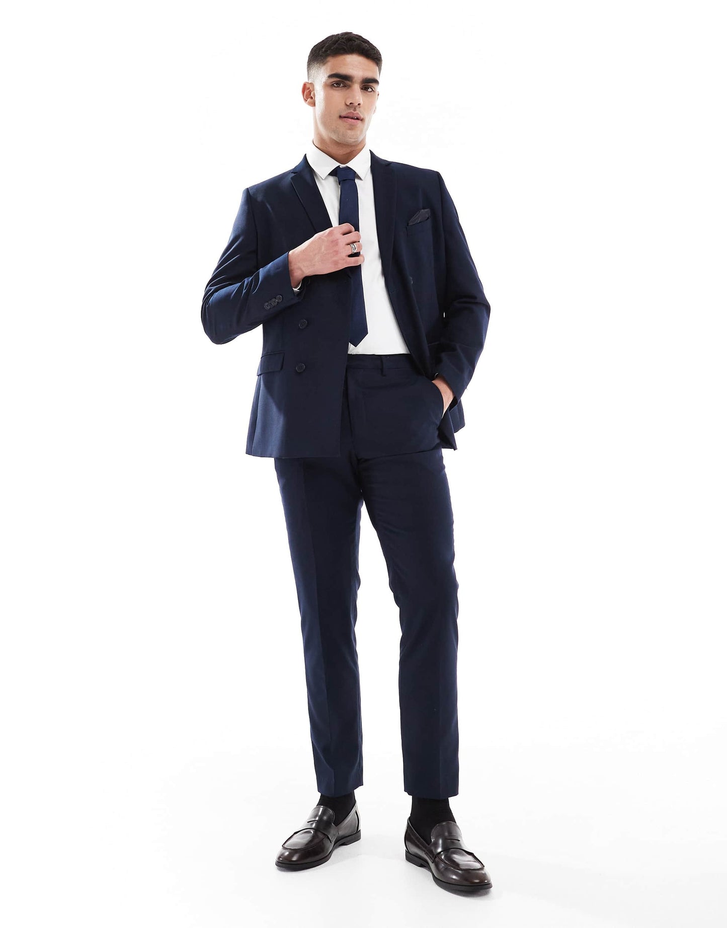 French Connection formal suit trousers co-ord in marine navy