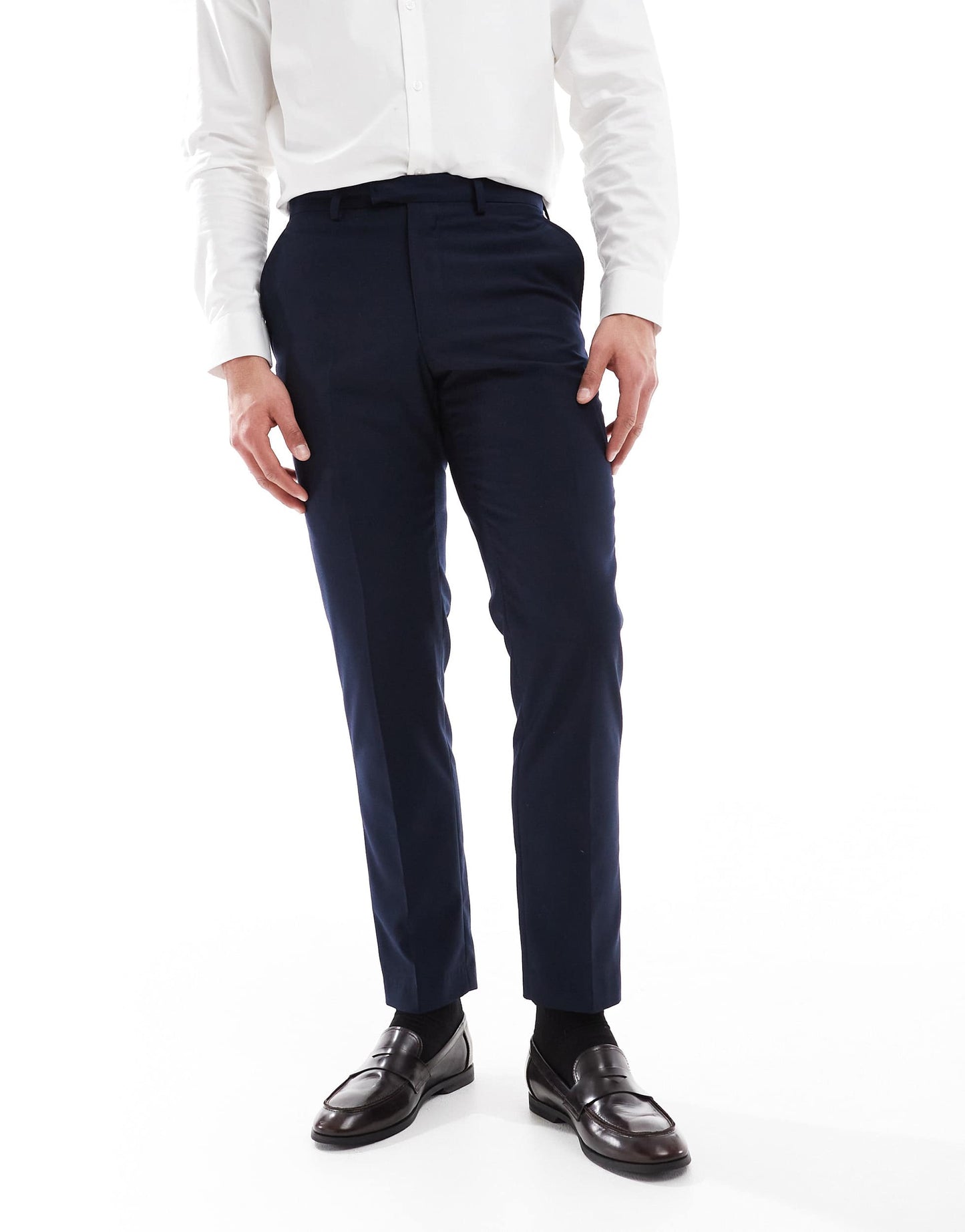 French Connection formal suit trousers co-ord in marine navy