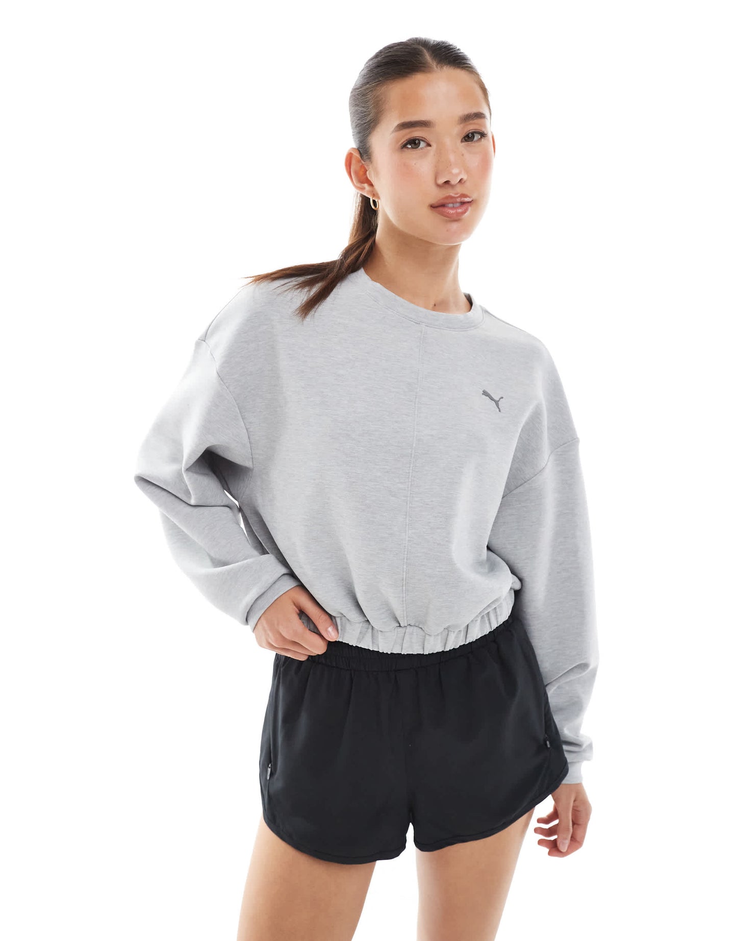Puma Cloudspun training sweatshirt in grey